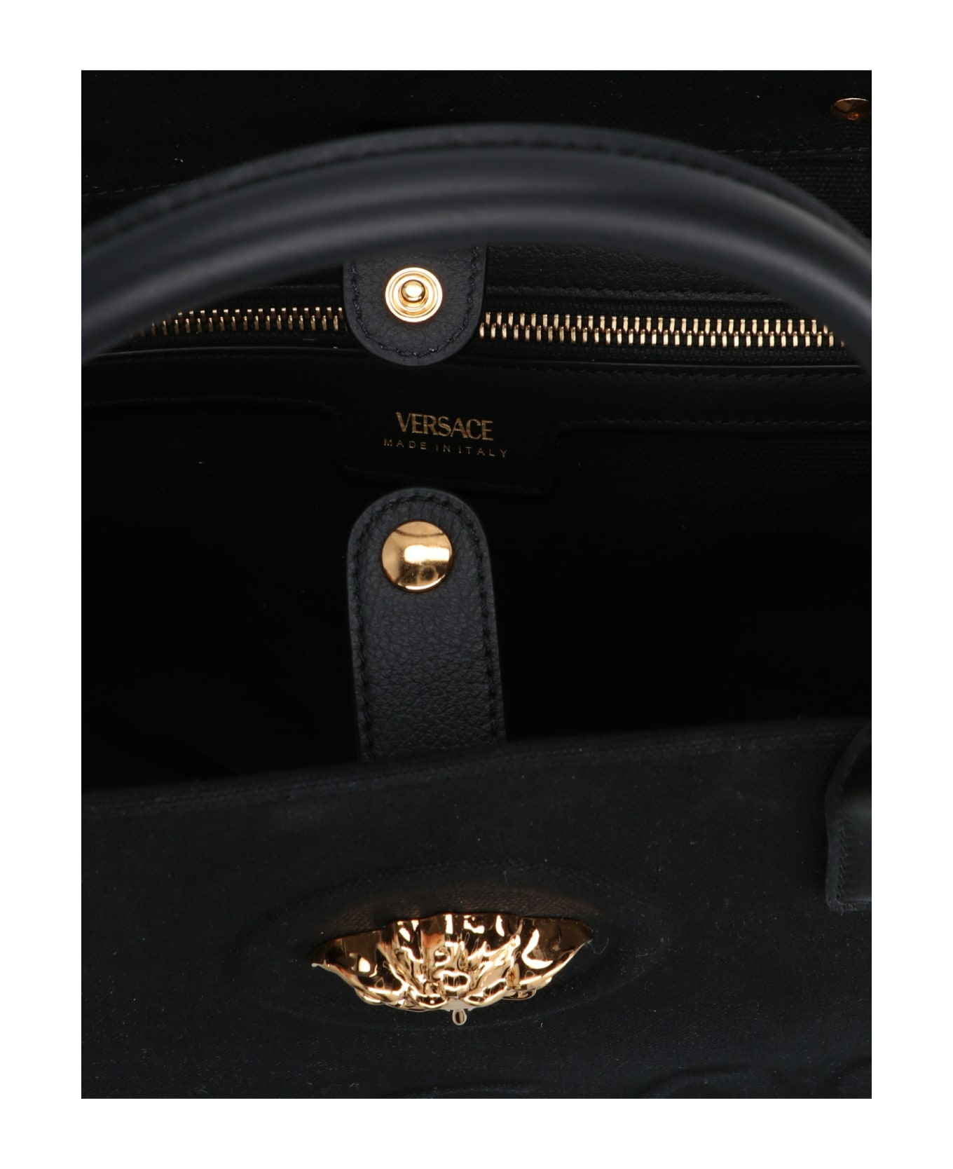 Versace 'la Medusa  Shopping Bag - Black  