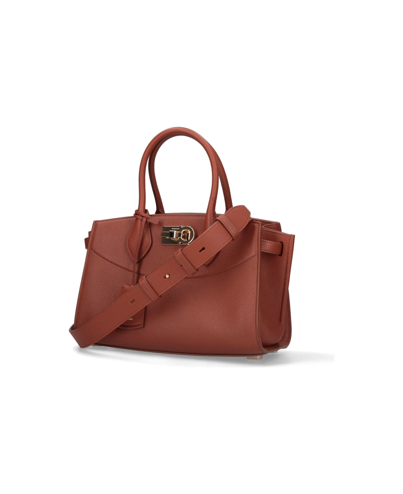 Ferragamo Medium Handbag "studio Soft" - Brown