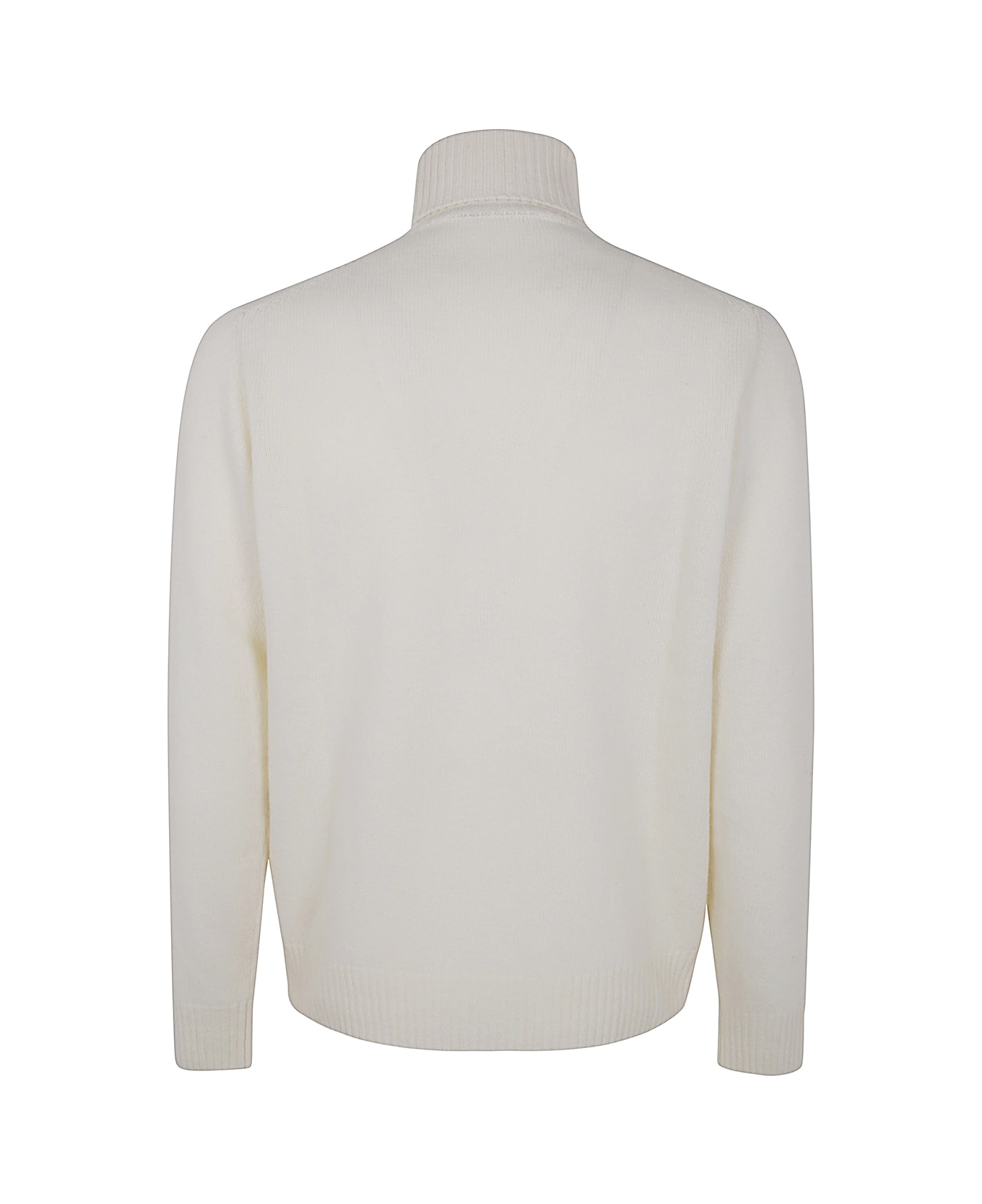 Nuur Long Sleeves Turtle Neck - White