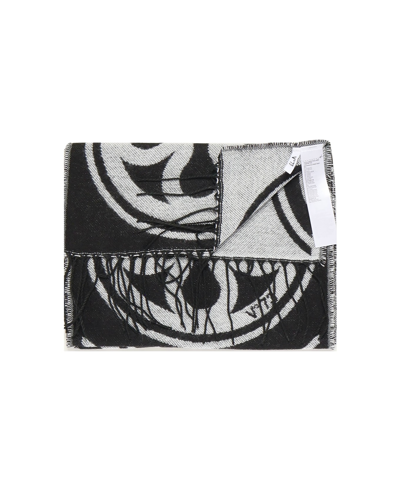 V73 Jacquard Caroline Scarf - Black