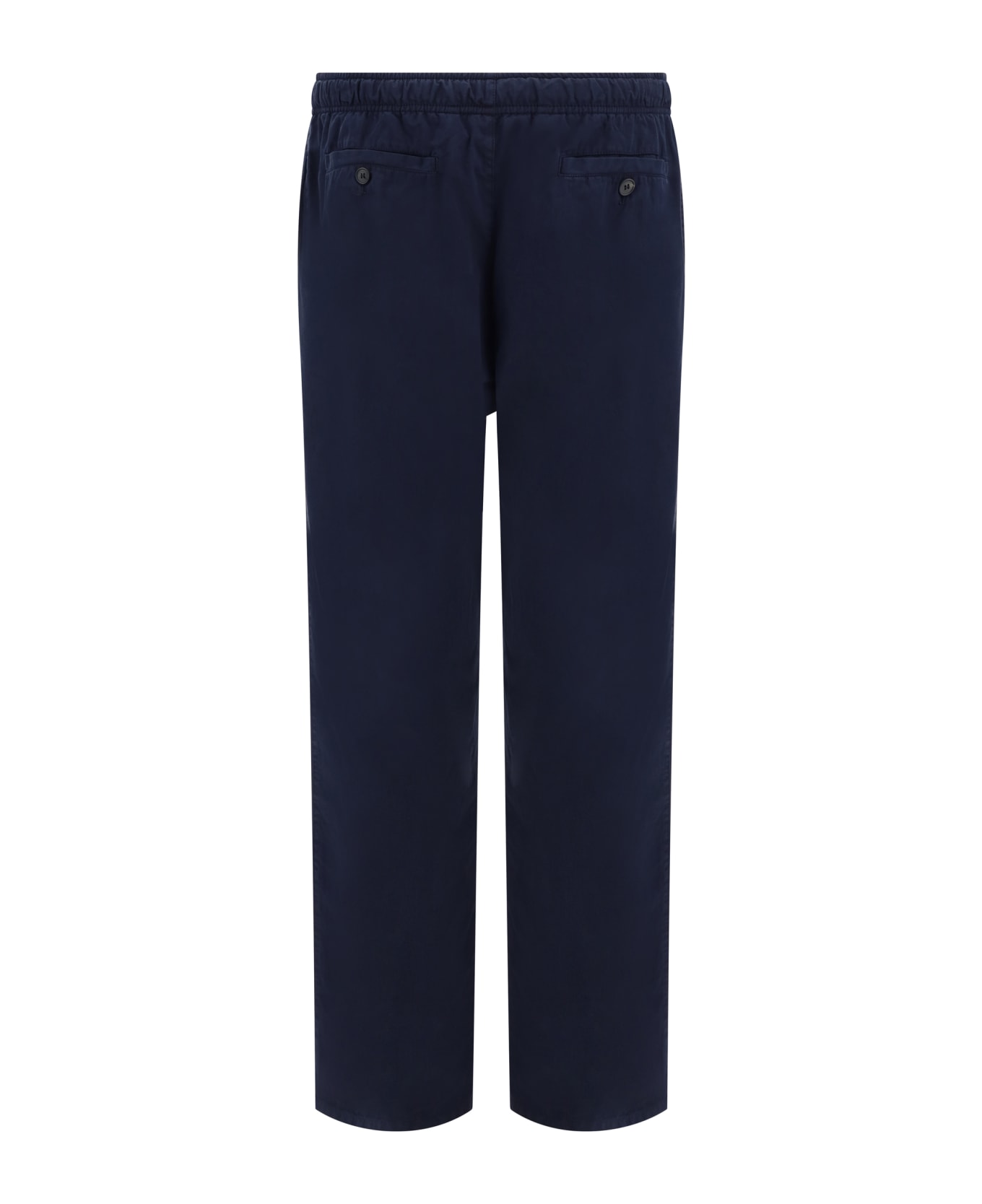 Palm Angels Flared Cotton Trousers - blue