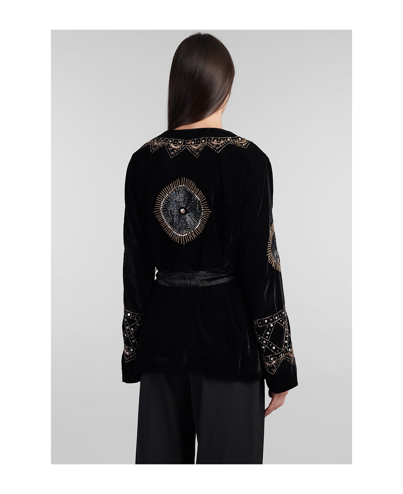 Antik Batik Illuminati Casual Jacket In Black Nylon - black