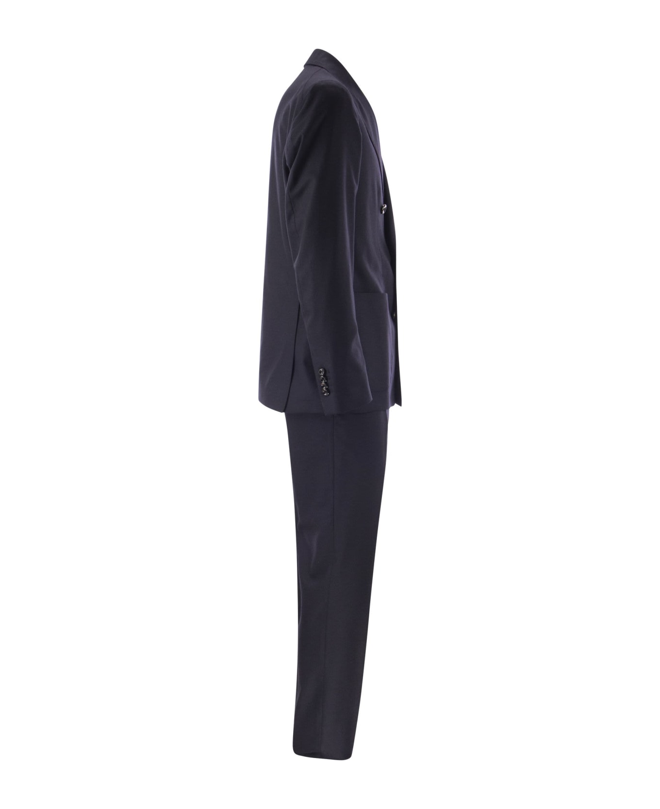 Tagliatore Suit In Wool And Cashmere - Blue