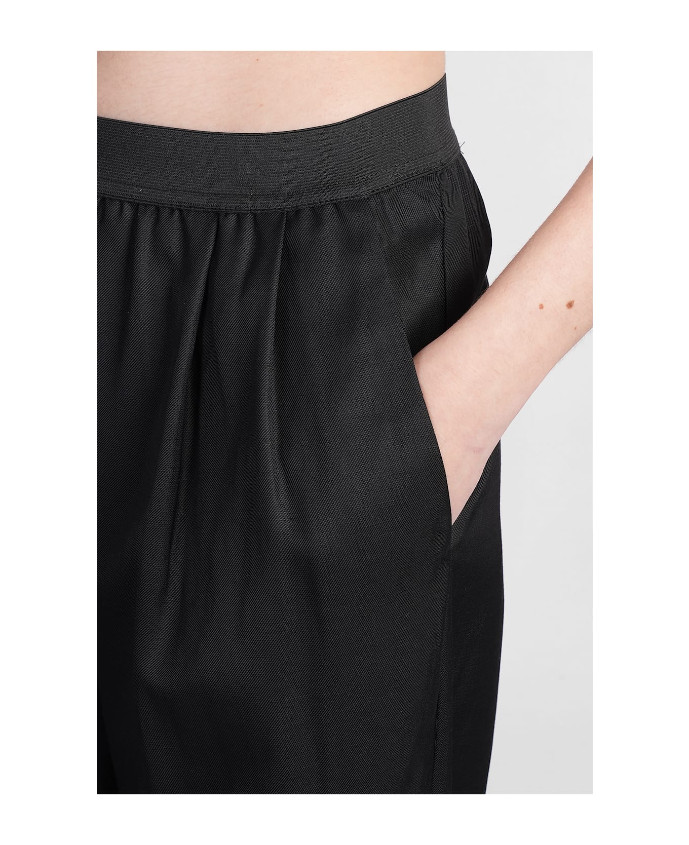 Loulou Studio Takaroa Pants In Black Viscose - black