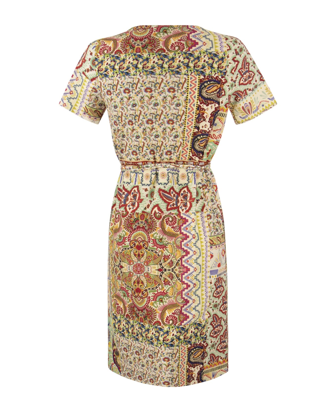 Etro Jersey Dress With Patchwork Print - Multicolor ワンピース＆ドレス