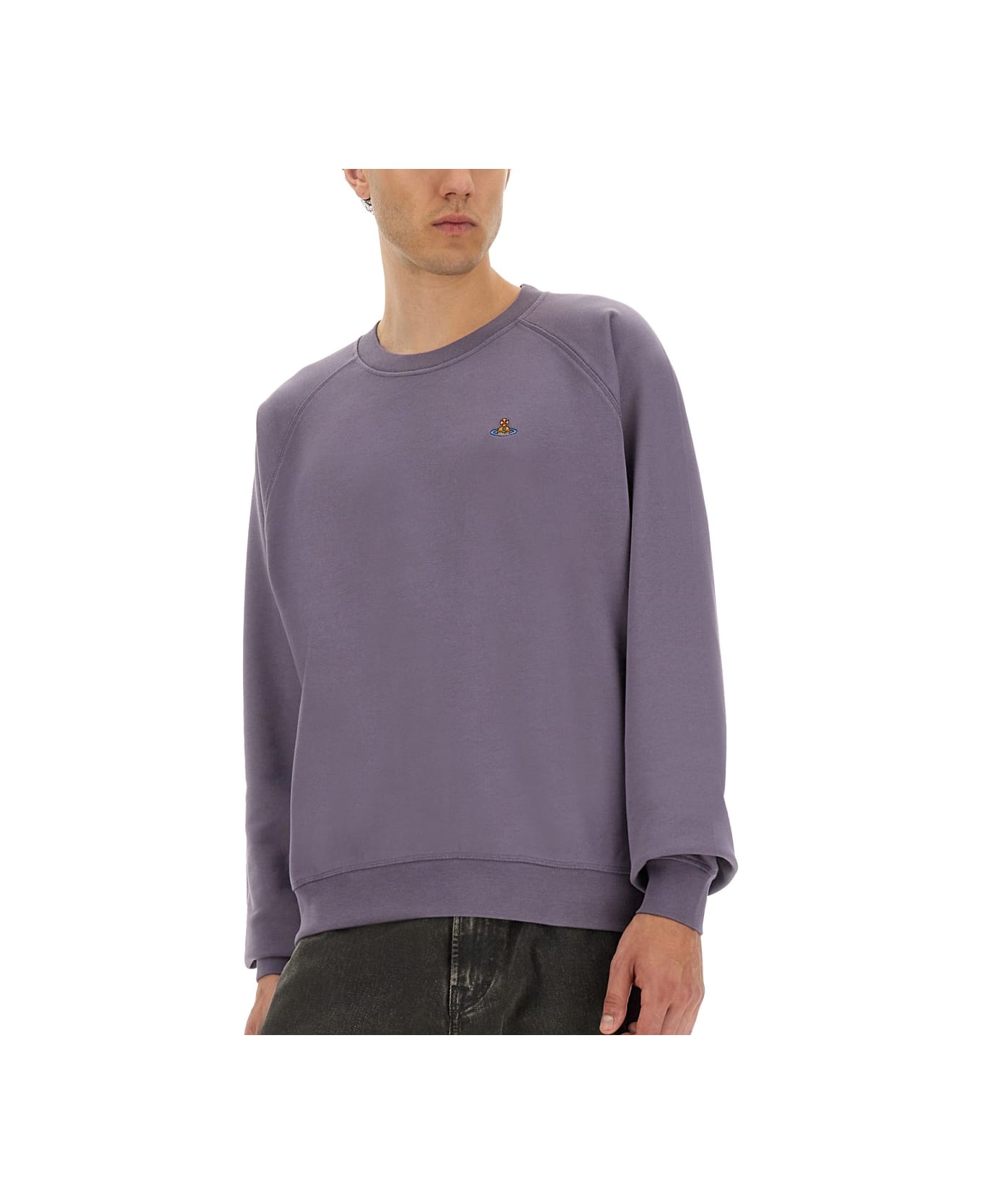 Vivienne Westwood Sweatshirt With Raglan Sleeves - PURPLE