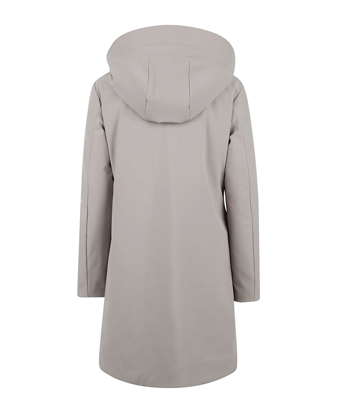 Woolrich Firth Down Hooded Trench - Light Taupe