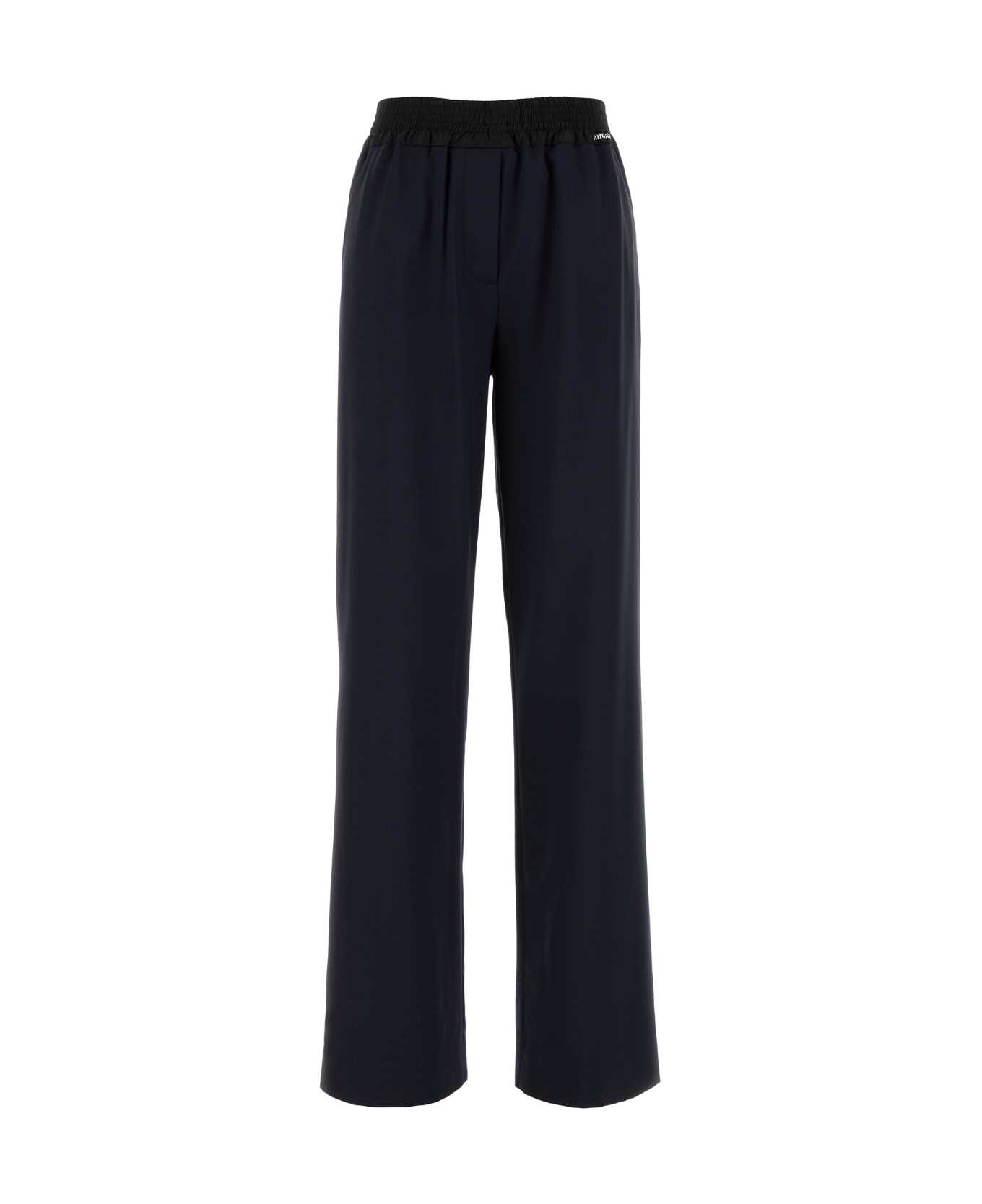 Miu Miu Navy Blue Wool Pant - BLEU