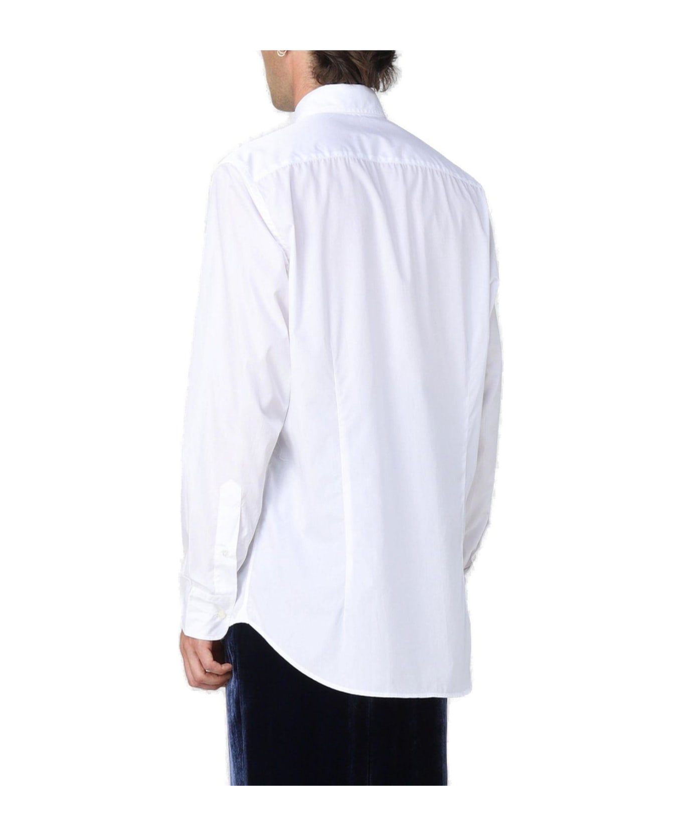 Etro Logo-embroidered Button-up Shirt Etro - WHITE