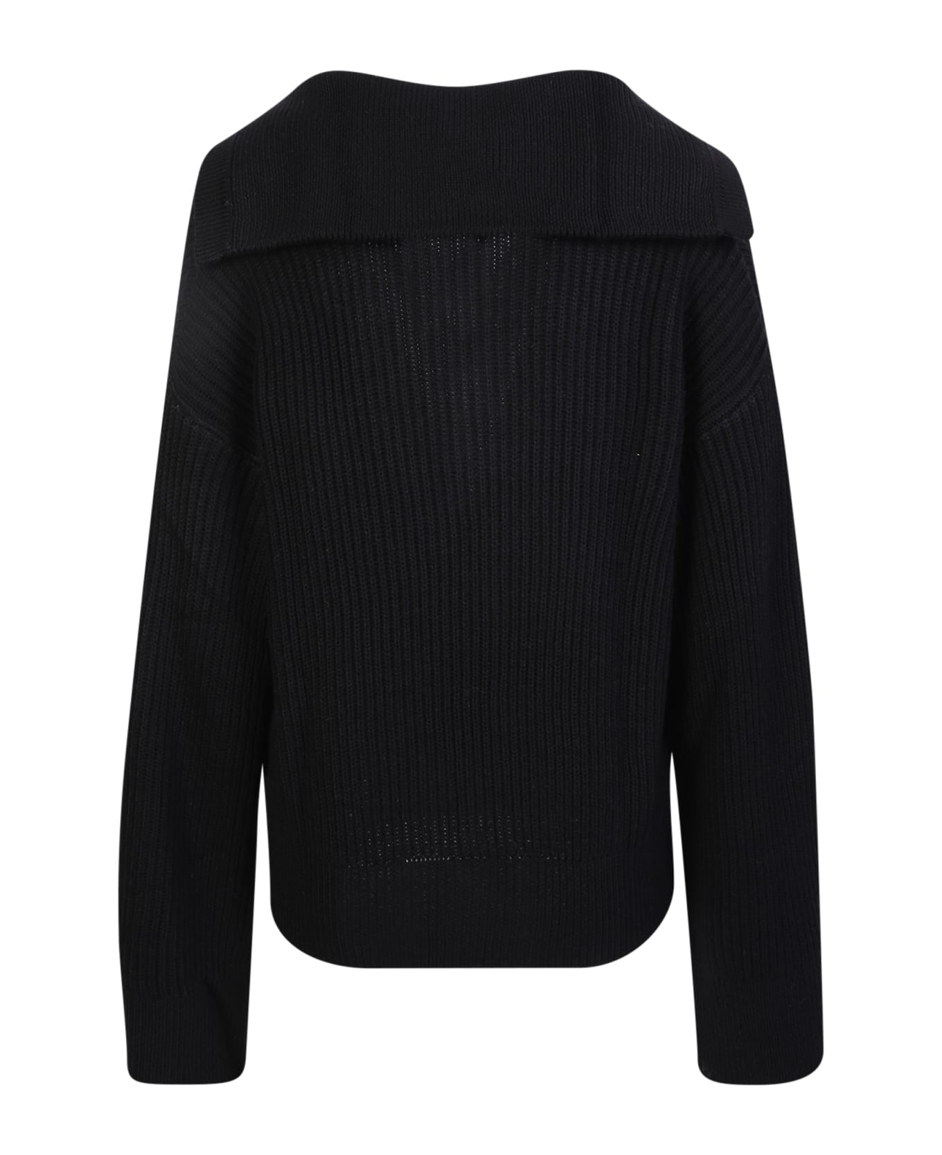 Liu-Jo Liu Jo Black Knit Sweater With Gold Buttons - Black