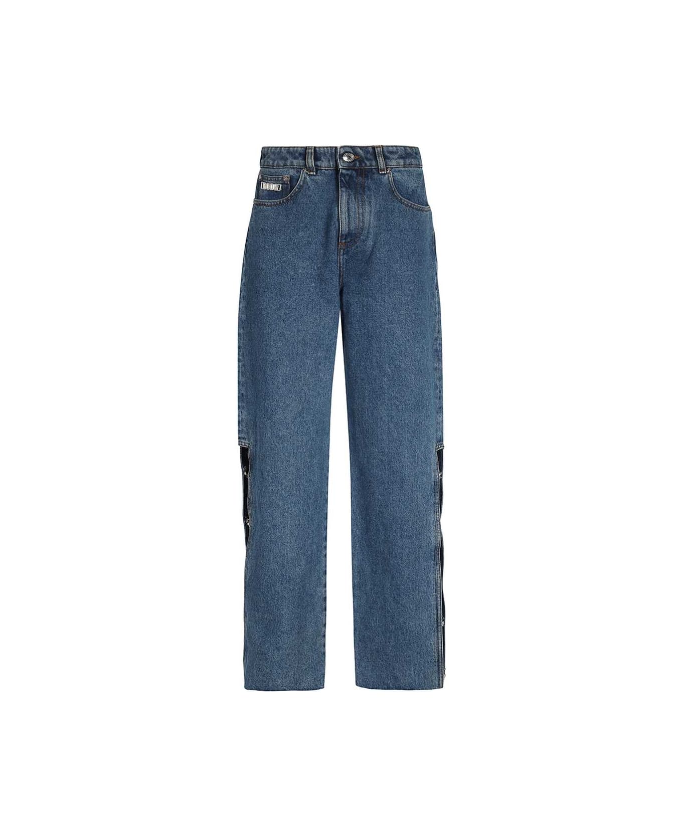 GCDS Wide-leg Jeans - Denim デニム