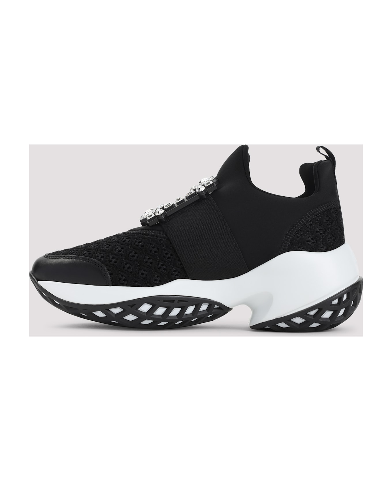 Roger Vivier Run Strass Buckle Sneakers - Nero