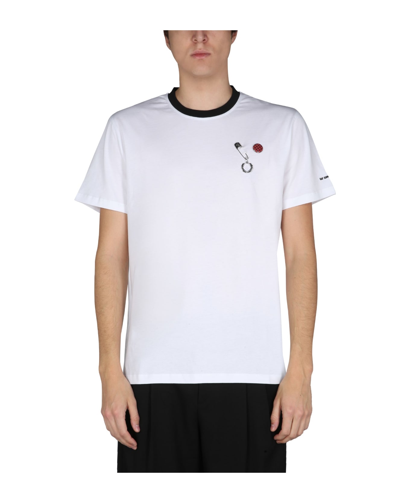 Fred Perry by Raf Simons Slim Fit T-shirt - BIANCO