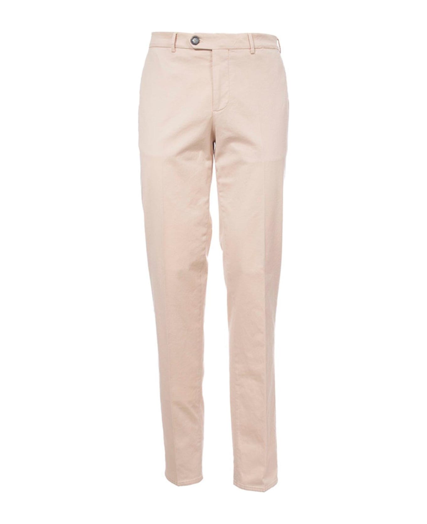 Brunello Cucinelli Belt-looped Tapered-leg Trousers - Beige ボトムス