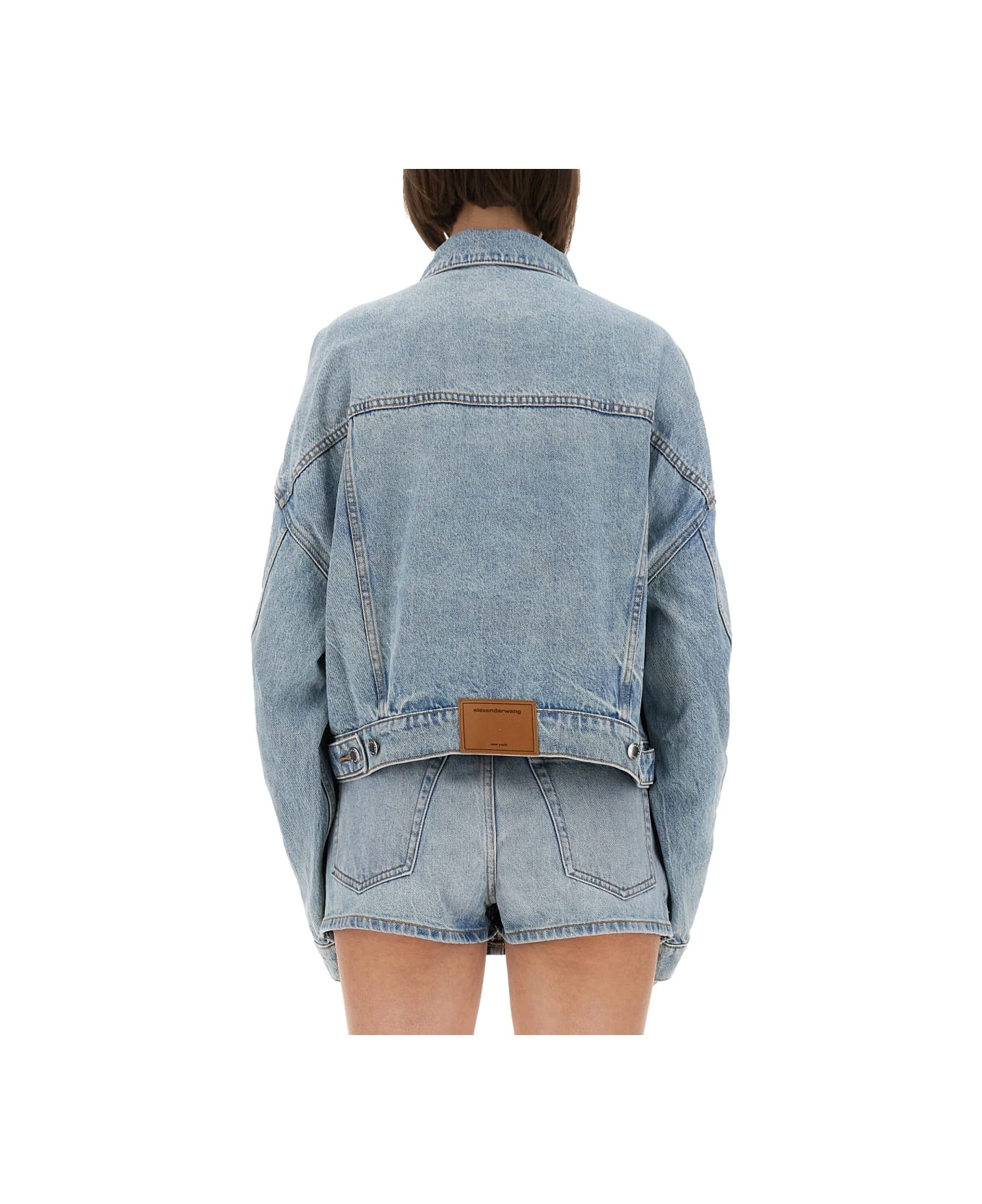 Alexander Wang Denim Clip-on Trucker Jacket - DENIM