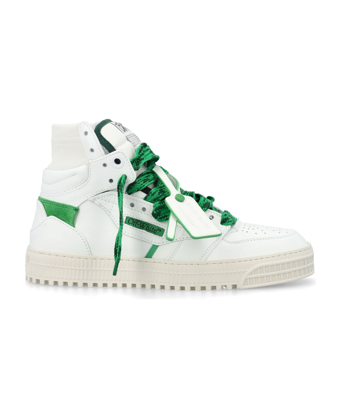 Off-White 3.0 Off Court High Top Sneakers - WHITE GREEN