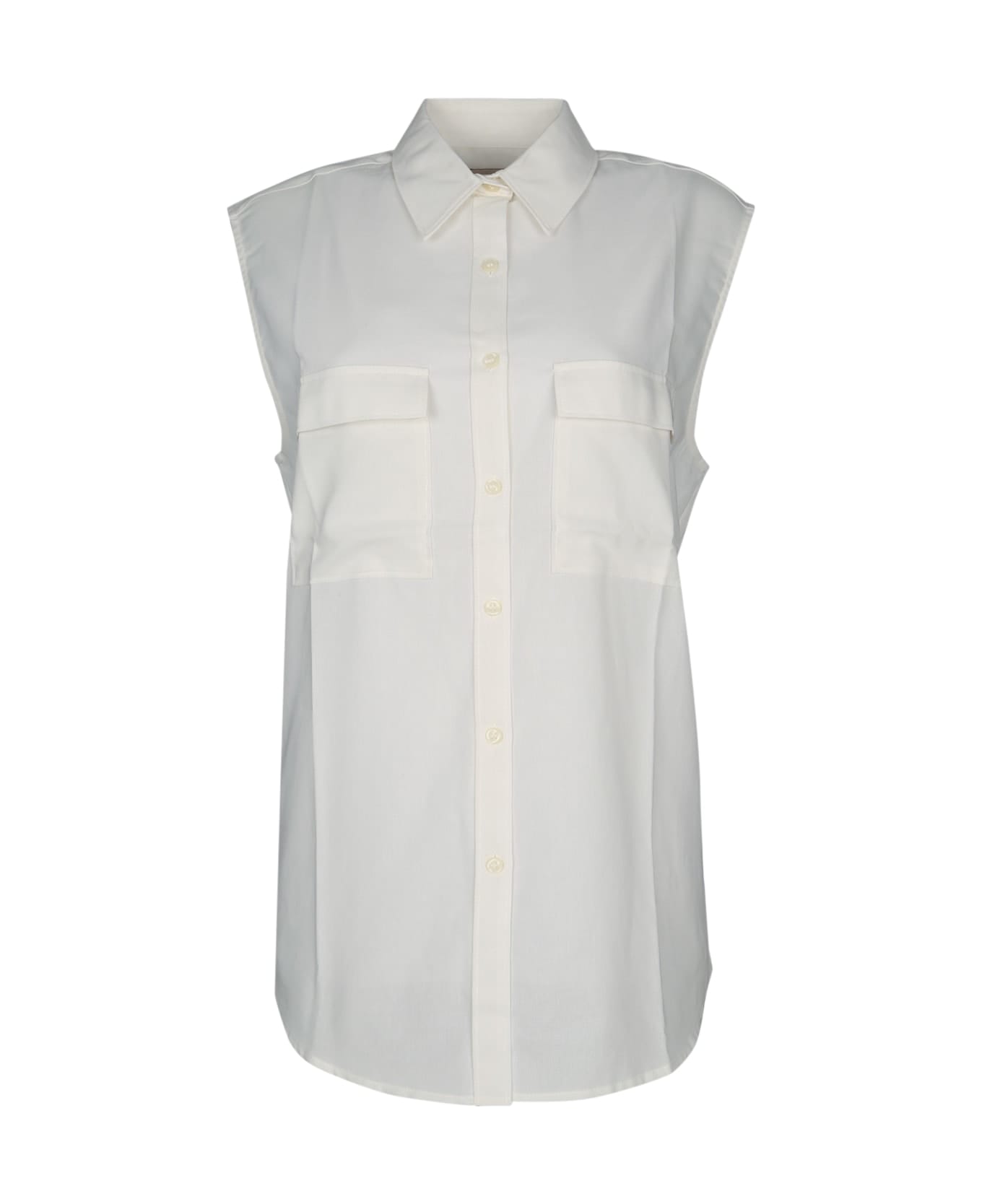 Calvin Klein Cotton Voile Ns Shirt - TOFU