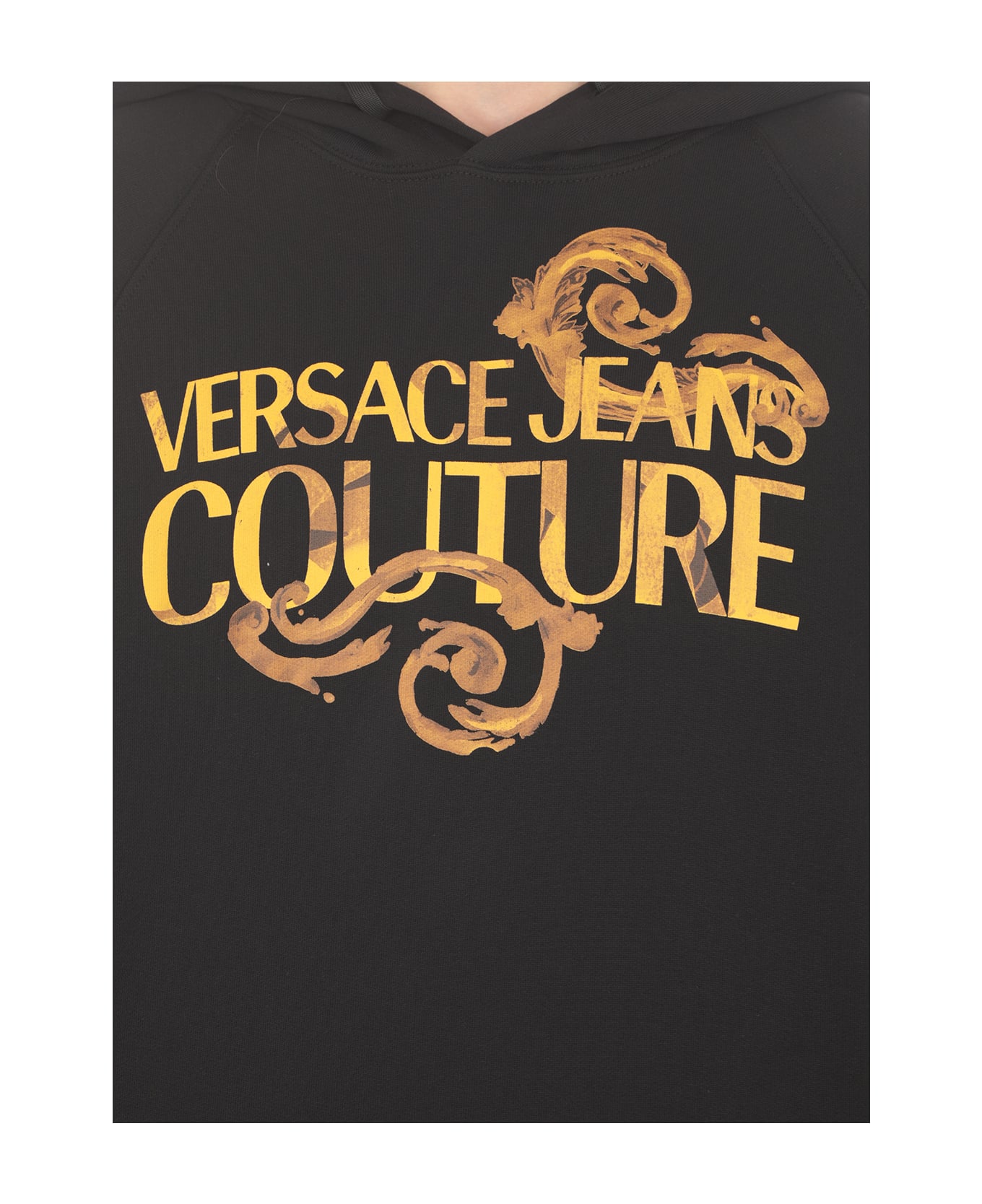 Versace Jeans Couture Baroque Hoodie - Black フリース