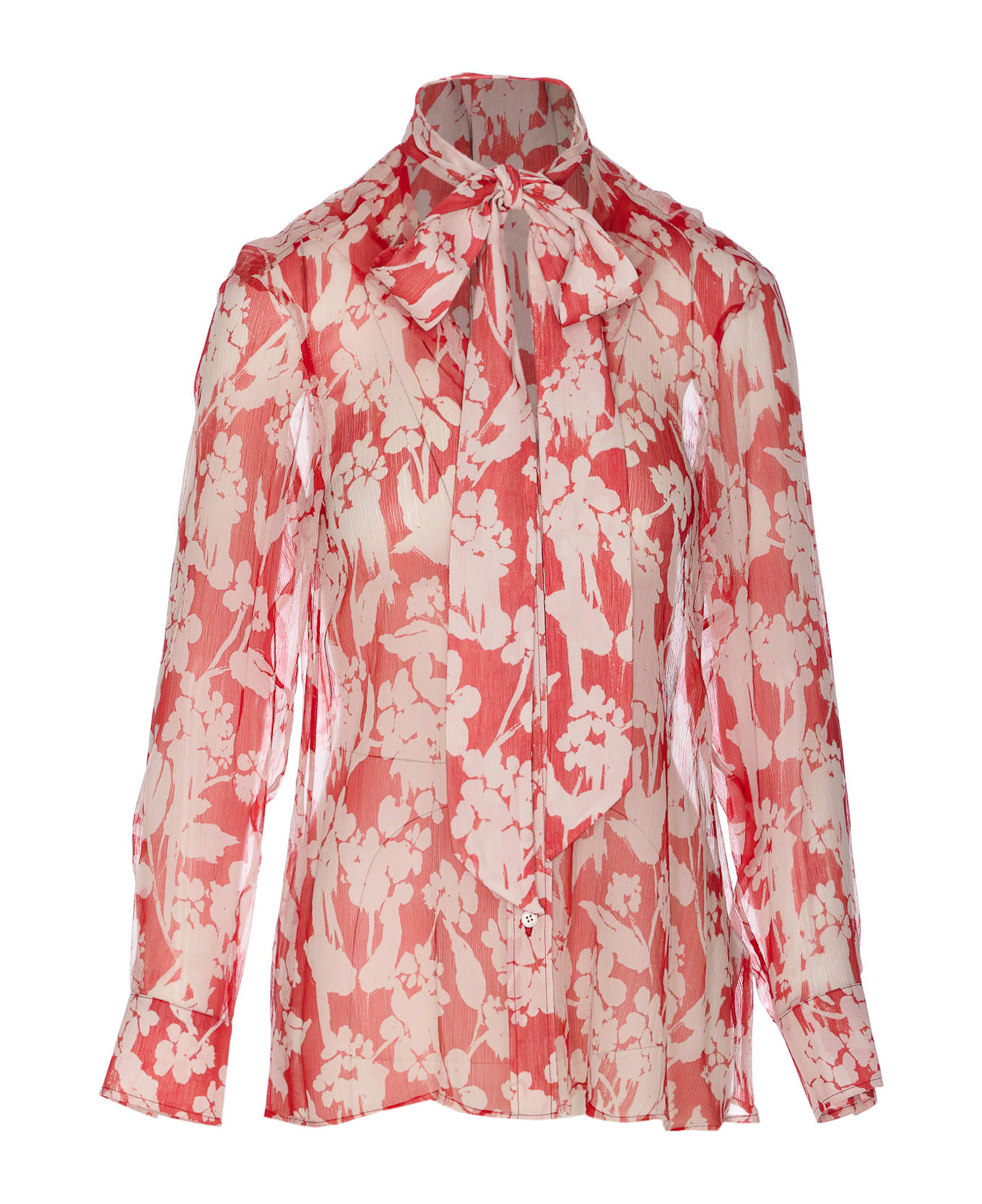 Victoria Beckham Draped Pleated Shirt - MultiColour