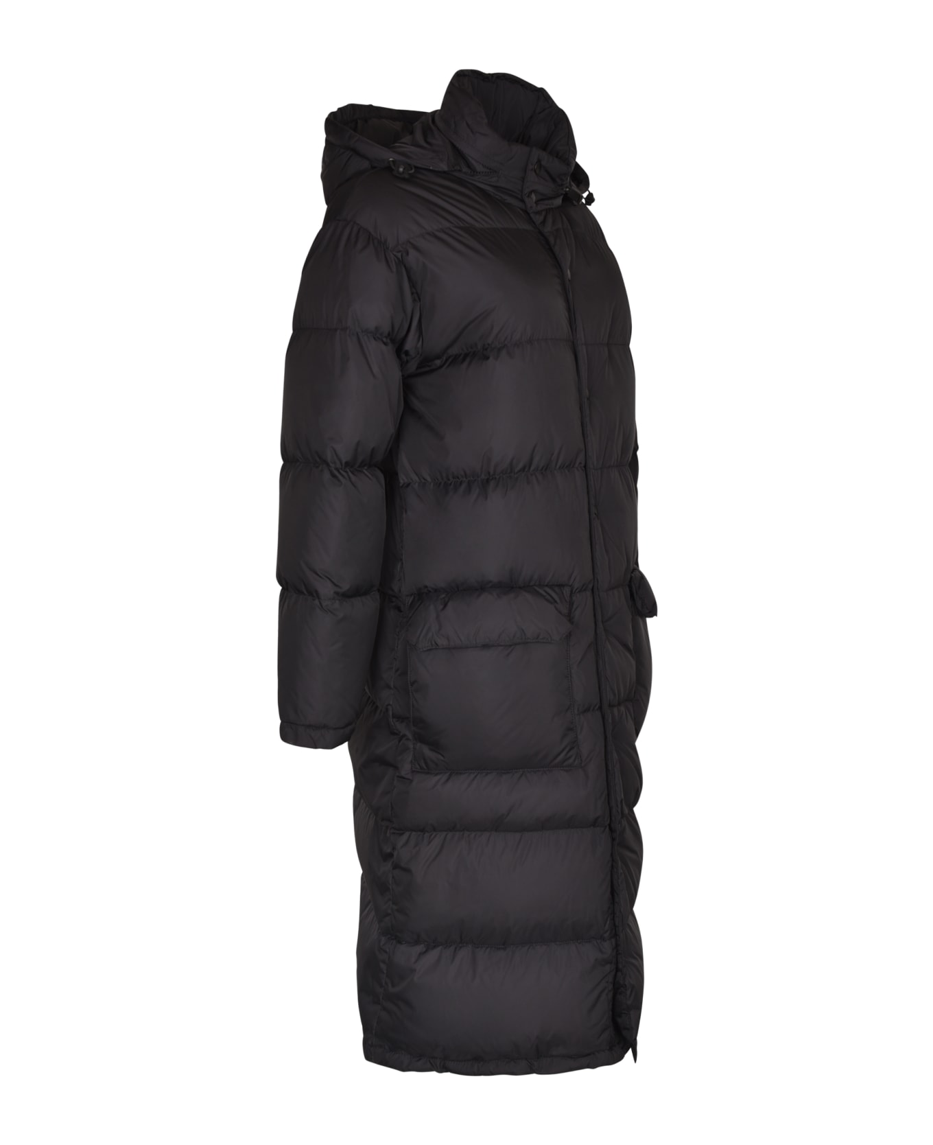 Aspesi Hooded Puffer Coat - Black