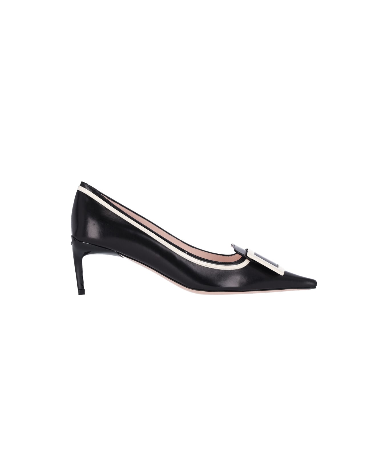 Roger Vivier 'viv' Canard Pumps - Black