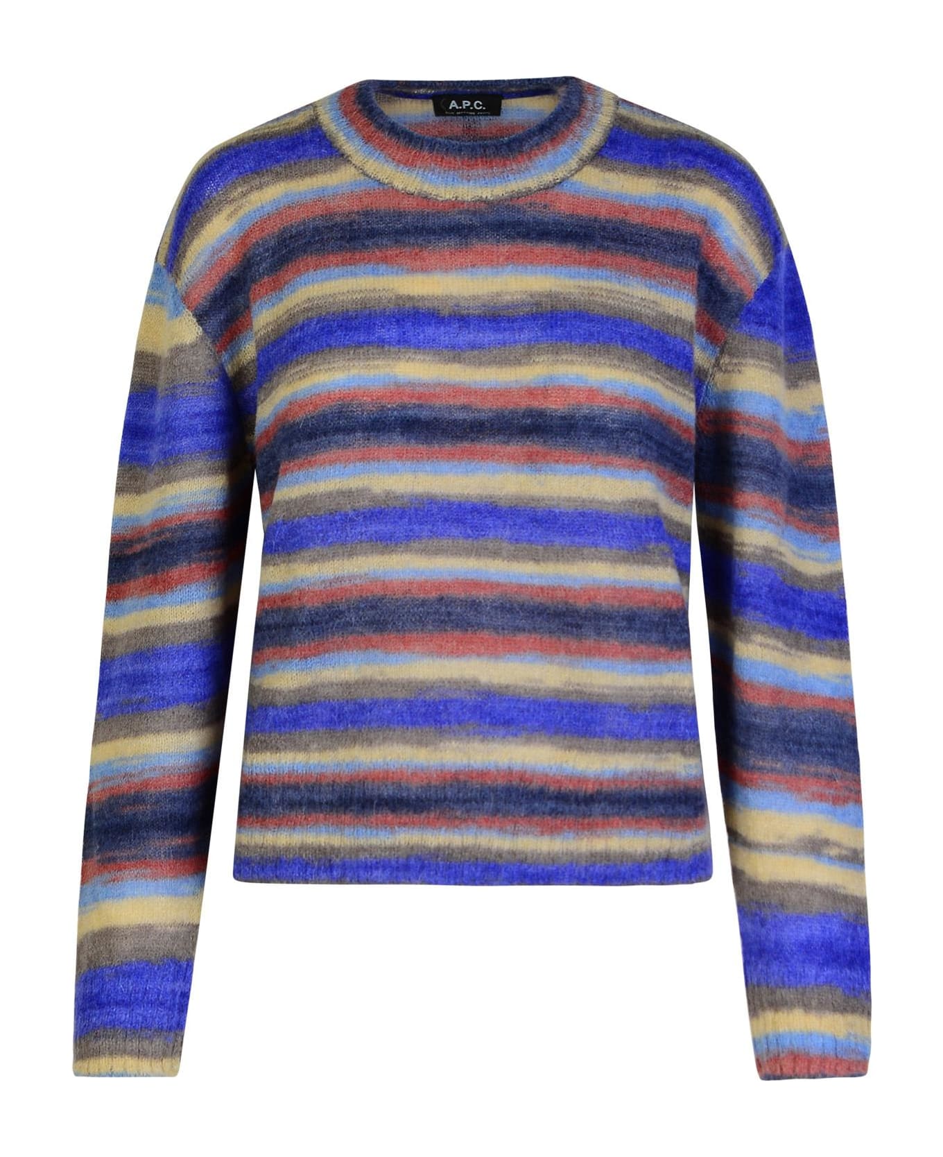 A.P.C. Mohair And Blend Abby Sweater - BLEU