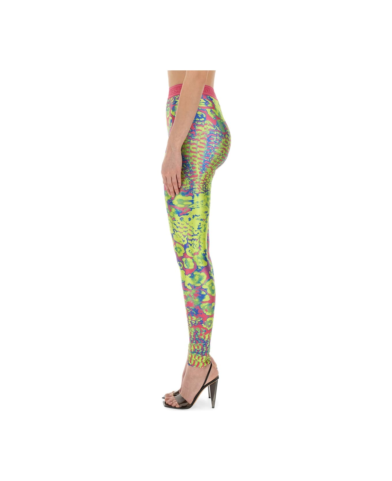 Versace Jeans Couture Leggings With Print - MULTICOLOUR