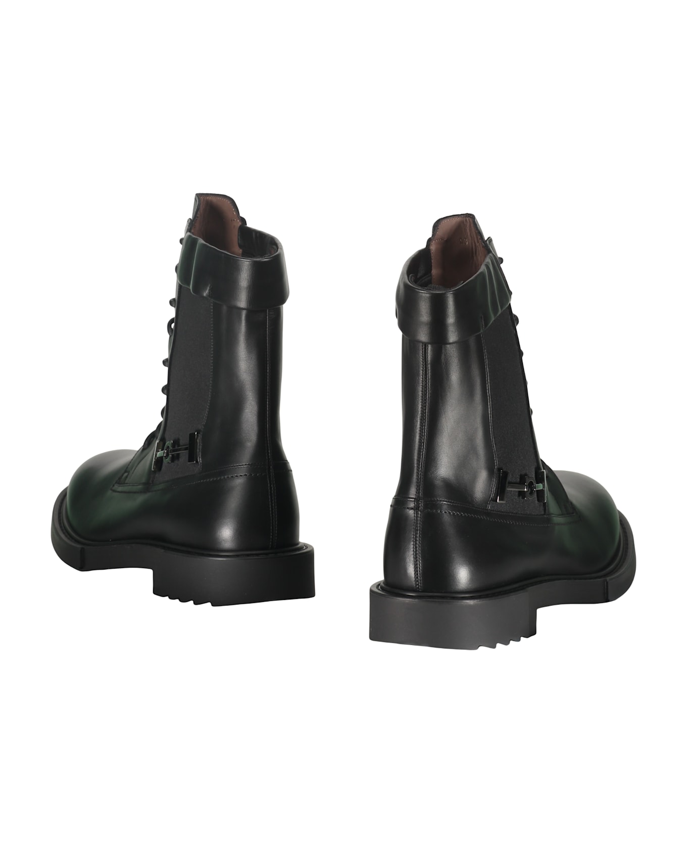 Ferragamo Lace-up Ankle Boots - black