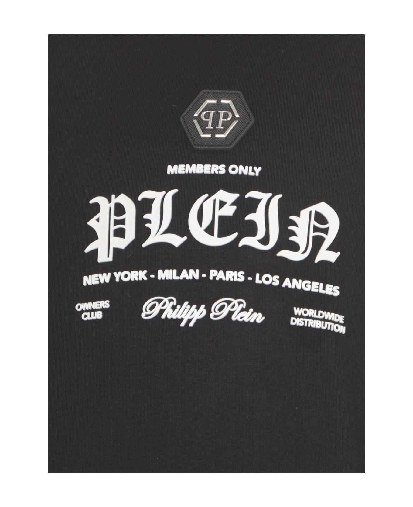 Philipp Plein Round Neck Ss T-shirt - Black シャツ