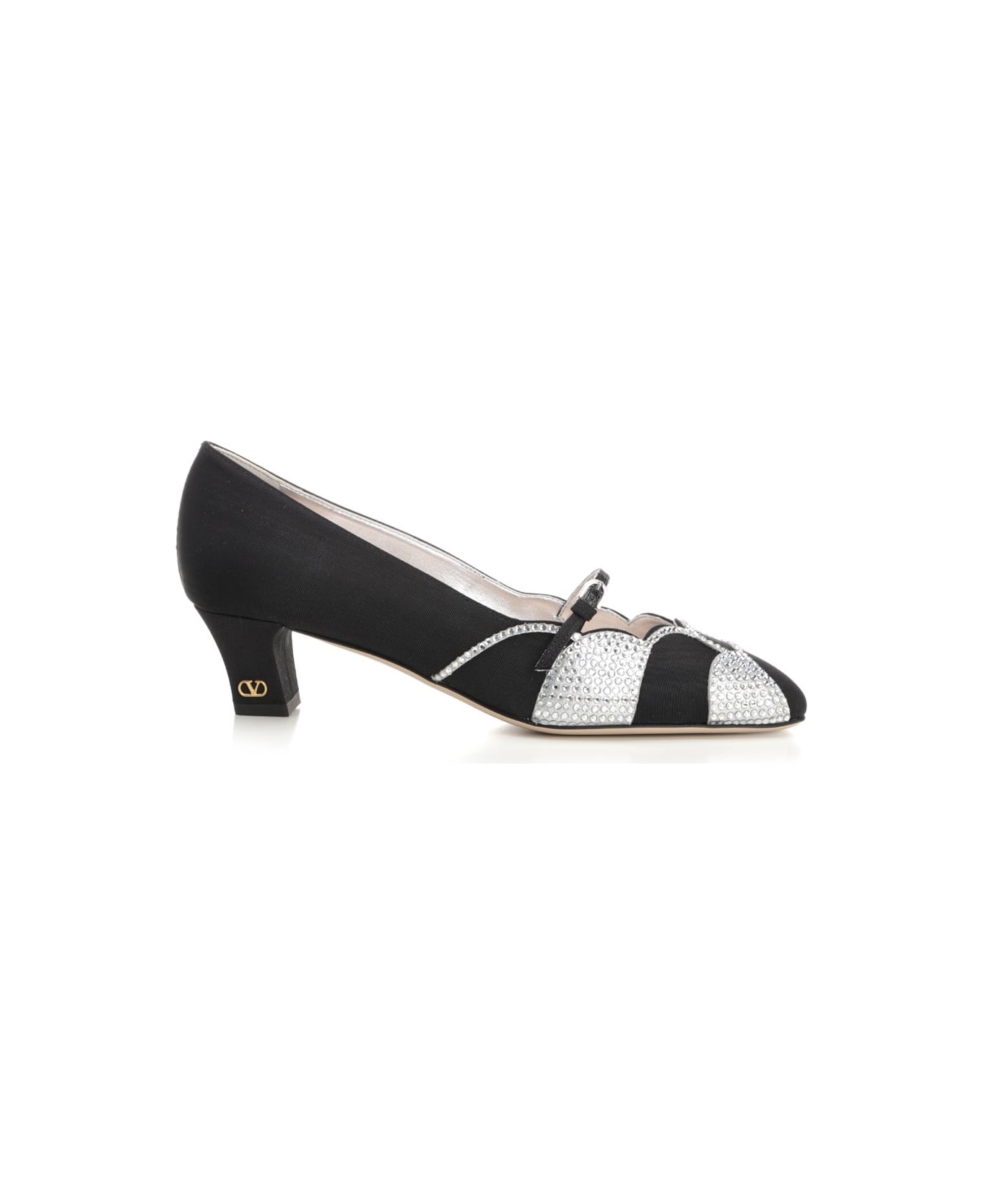 Valentino Garavani Décolleté 'bowow' - NEROSILVERSHADE