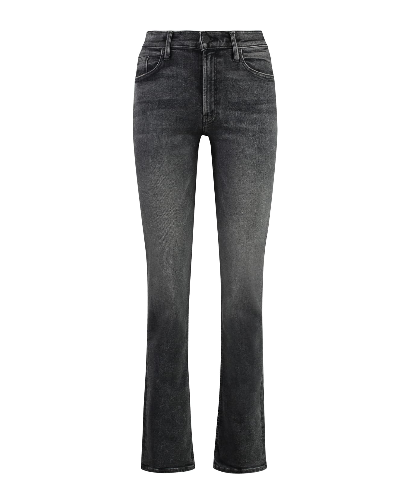 Mother Rider Skimp 5-pocket Straight-leg Jeans - grey