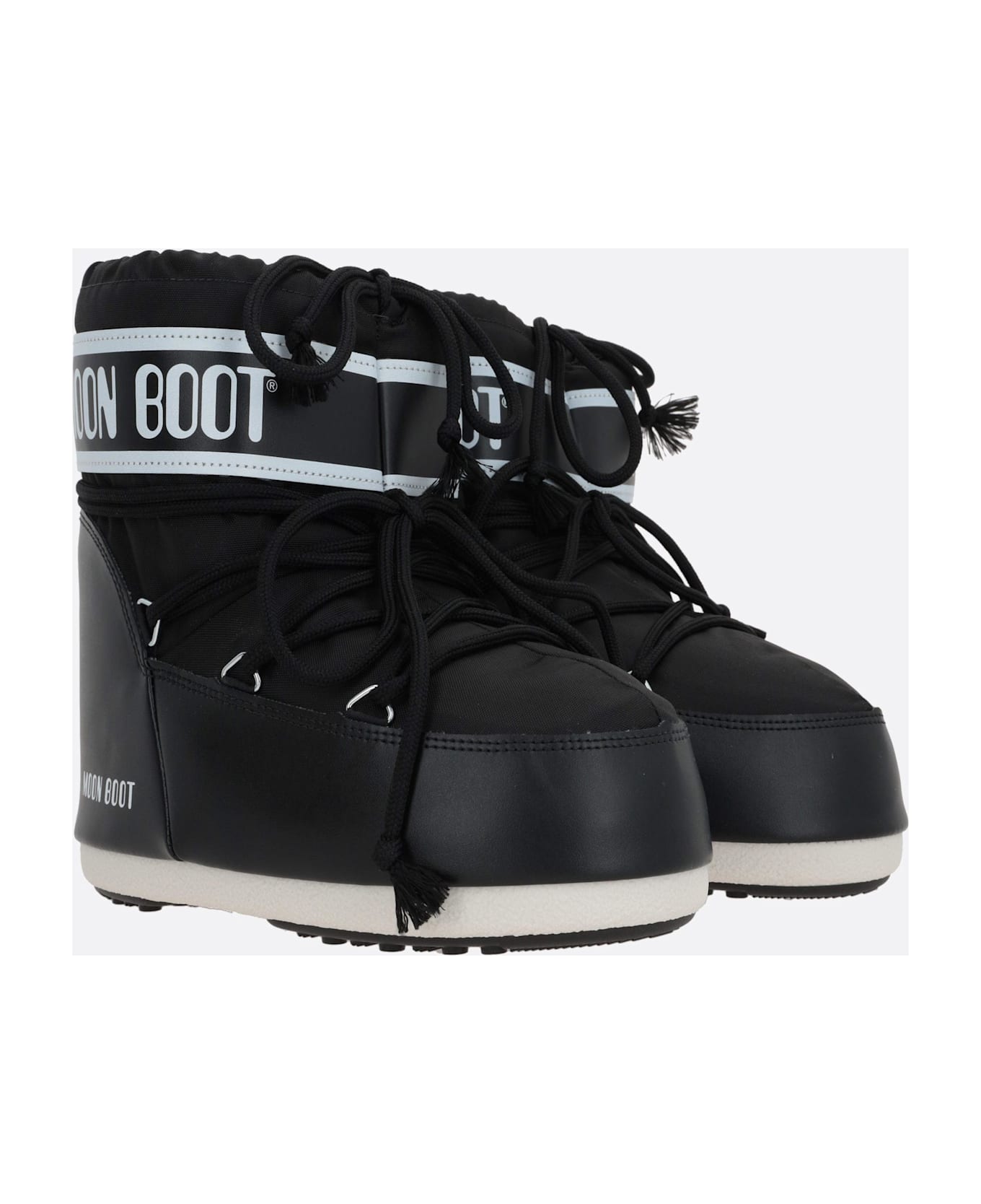 Moon Boot Icon Nylon Low-top Snow Boots - Black