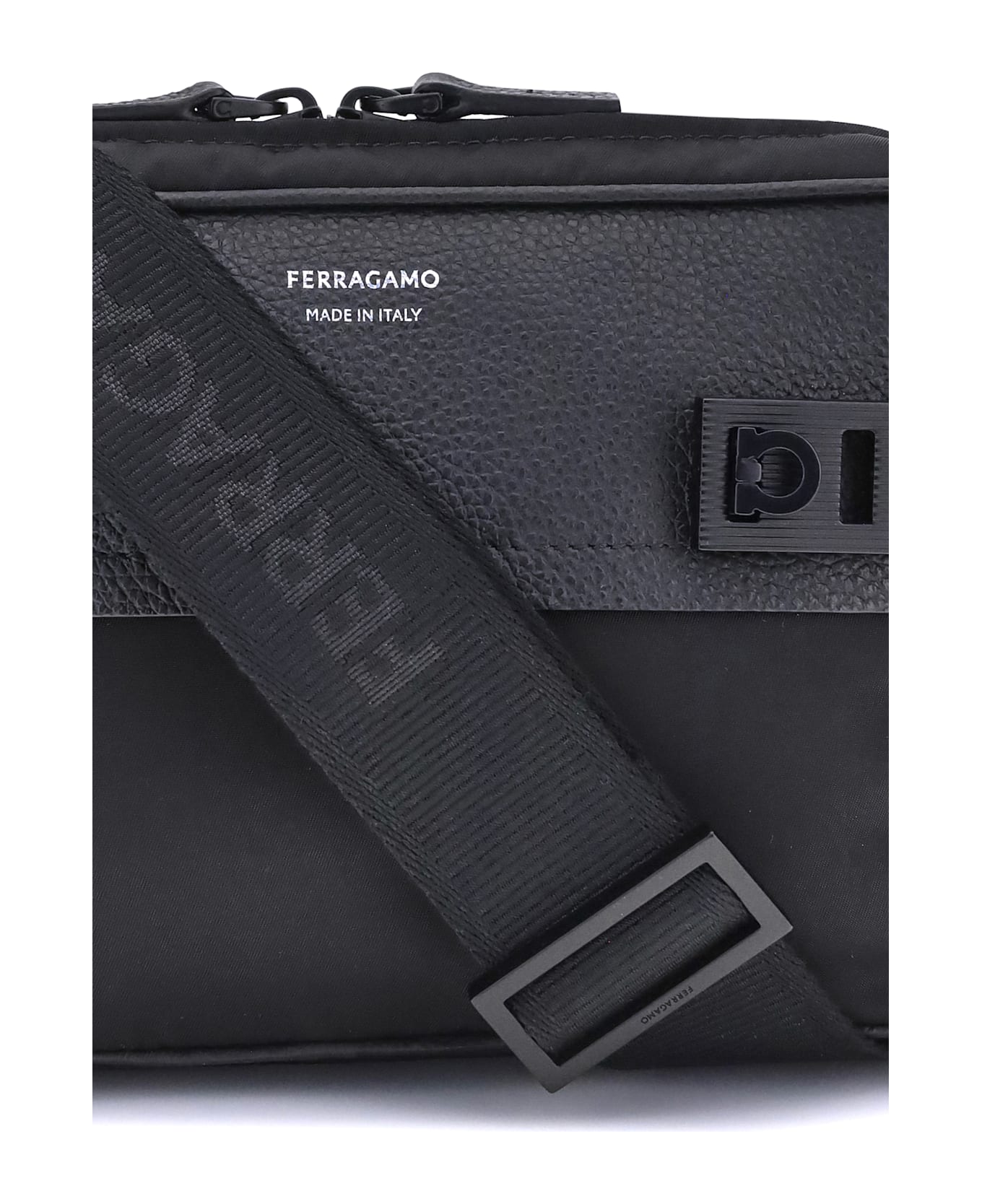 Ferragamo Gancini Buckle Shoulder Bag