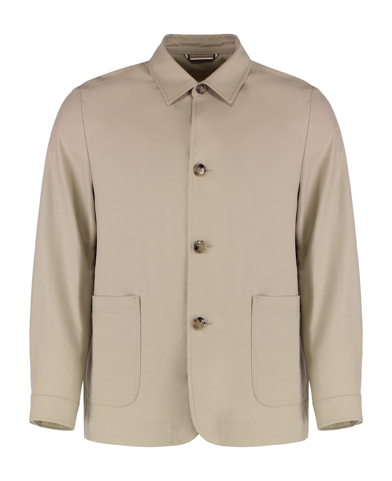 Hugo Boss Overshirt With Buttons - Beige