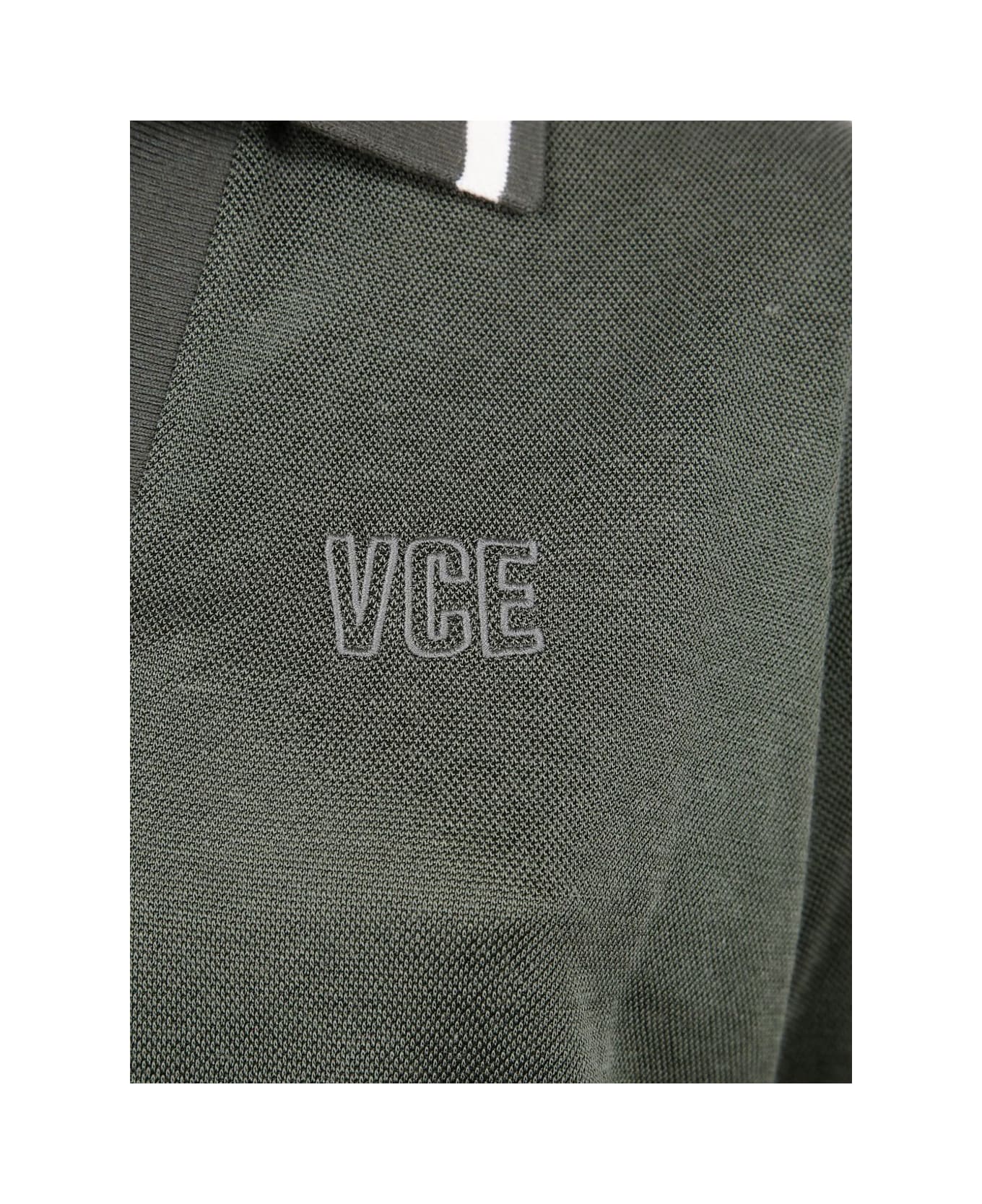 Golden Goose Cotton Cropped Polo Shirt - Green