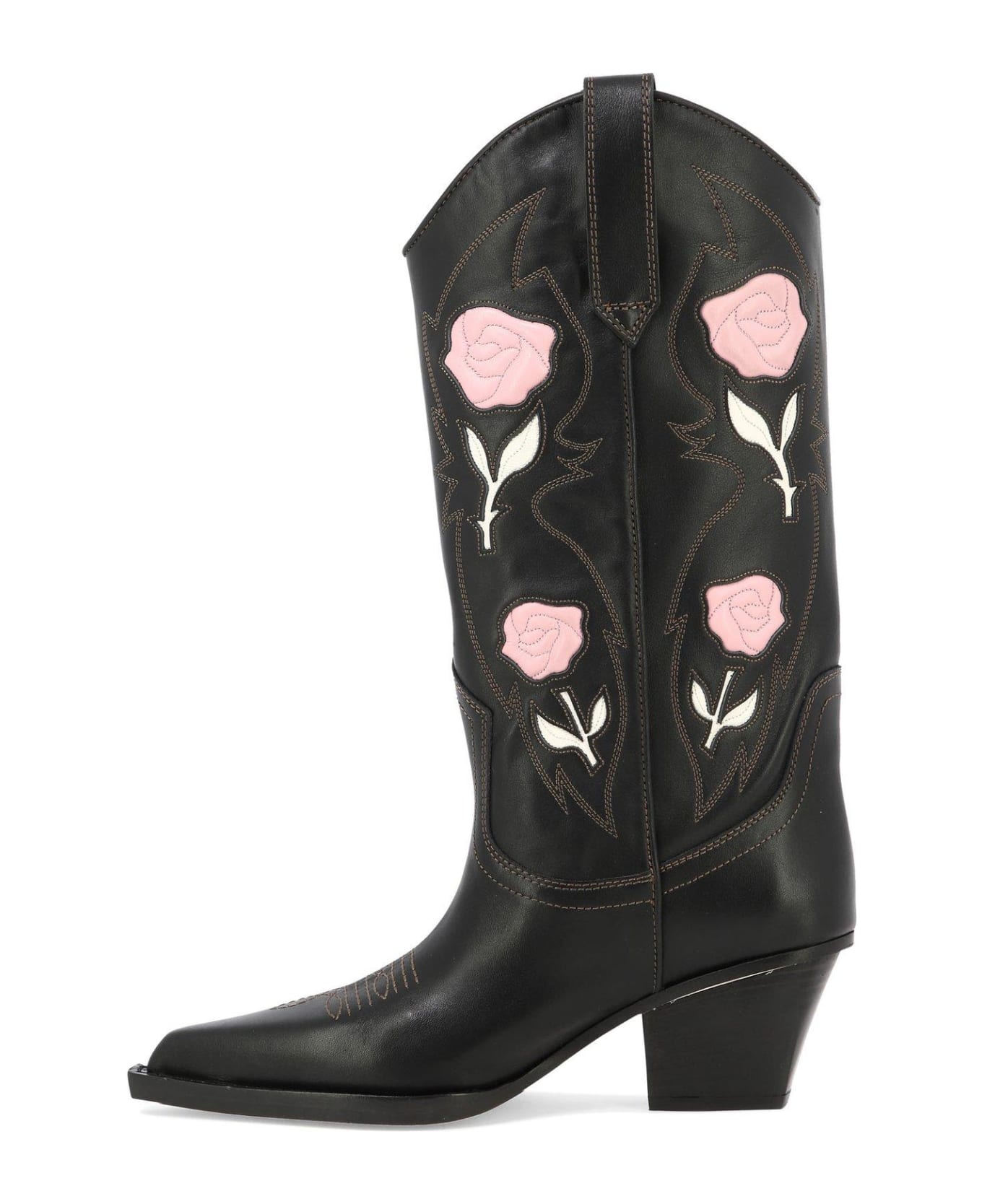 Paris Texas Rosalia Pointed Toe Boots - Black ブーツ
