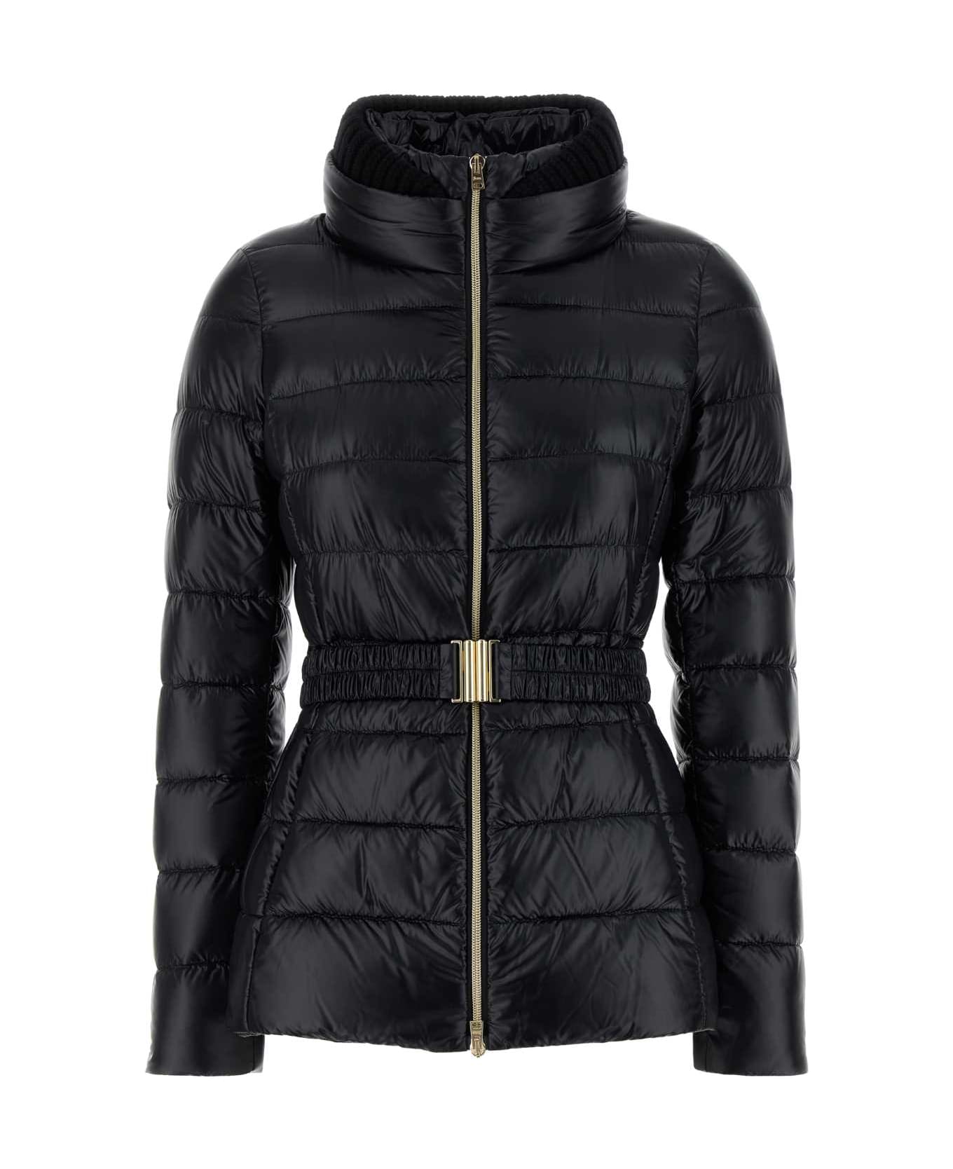 Herno Black Nylon Down Jacket - NERO