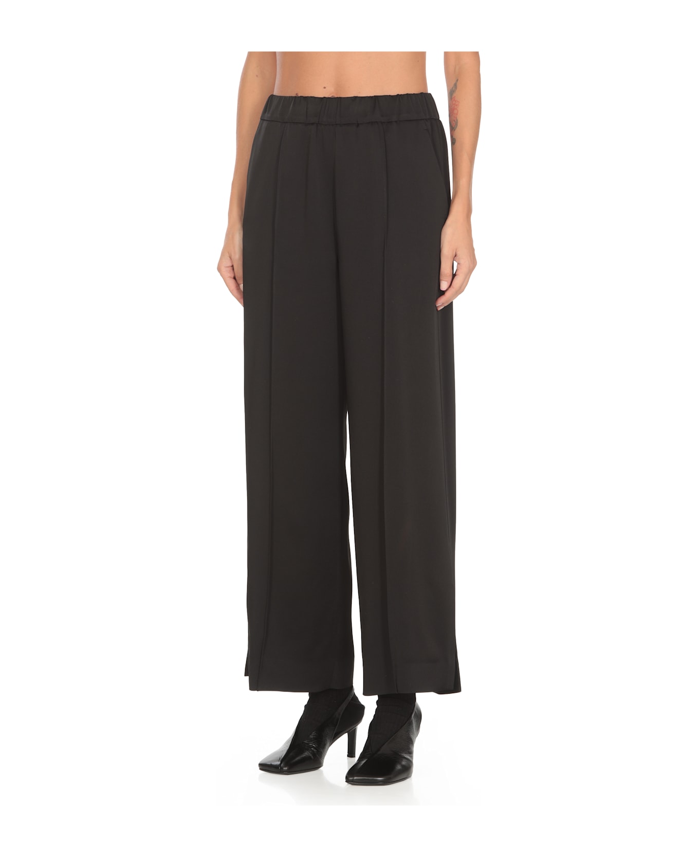 Jil Sander Satin Pants - Black