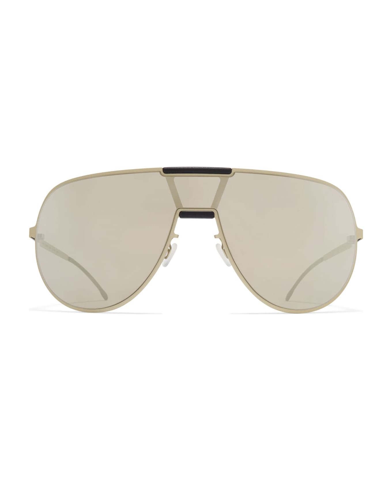 Mykita Mr005 Mh74 - Titan / Black / Electrum Mirror Lens Sunglasses - titanium/black