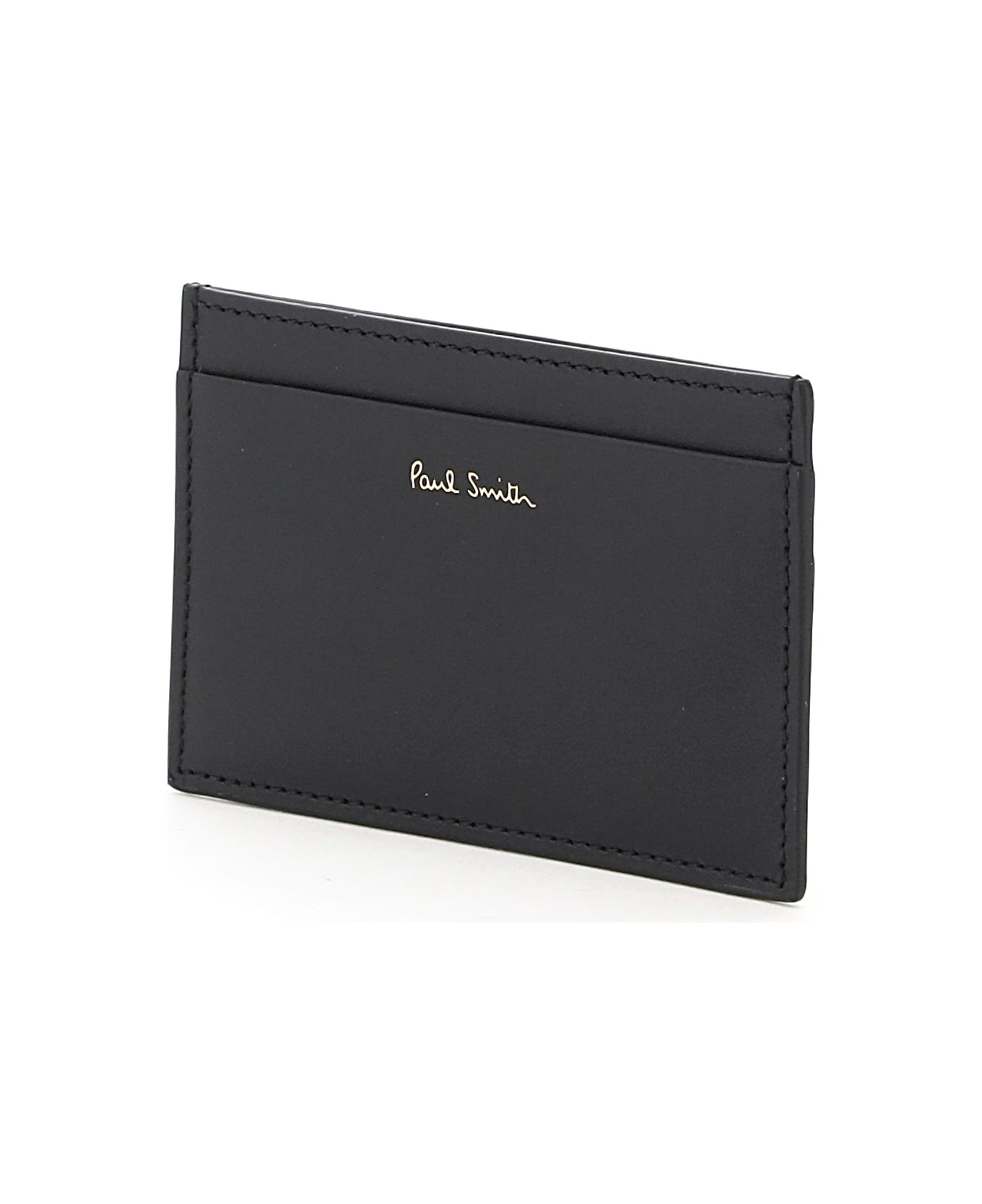 Paul Smith Striped Card Holder - BLACK/RED