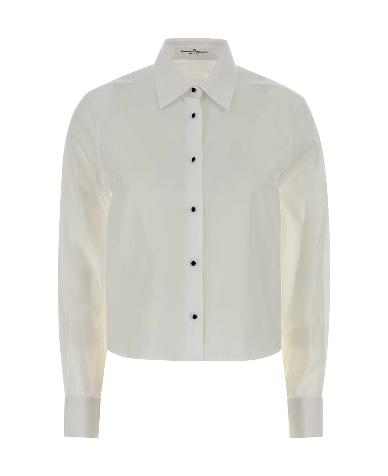 Ermanno Scervino White Cotton Shirt - 10601