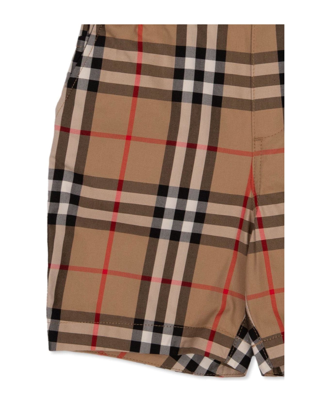 Burberry Checked Elastic Waist Shorts