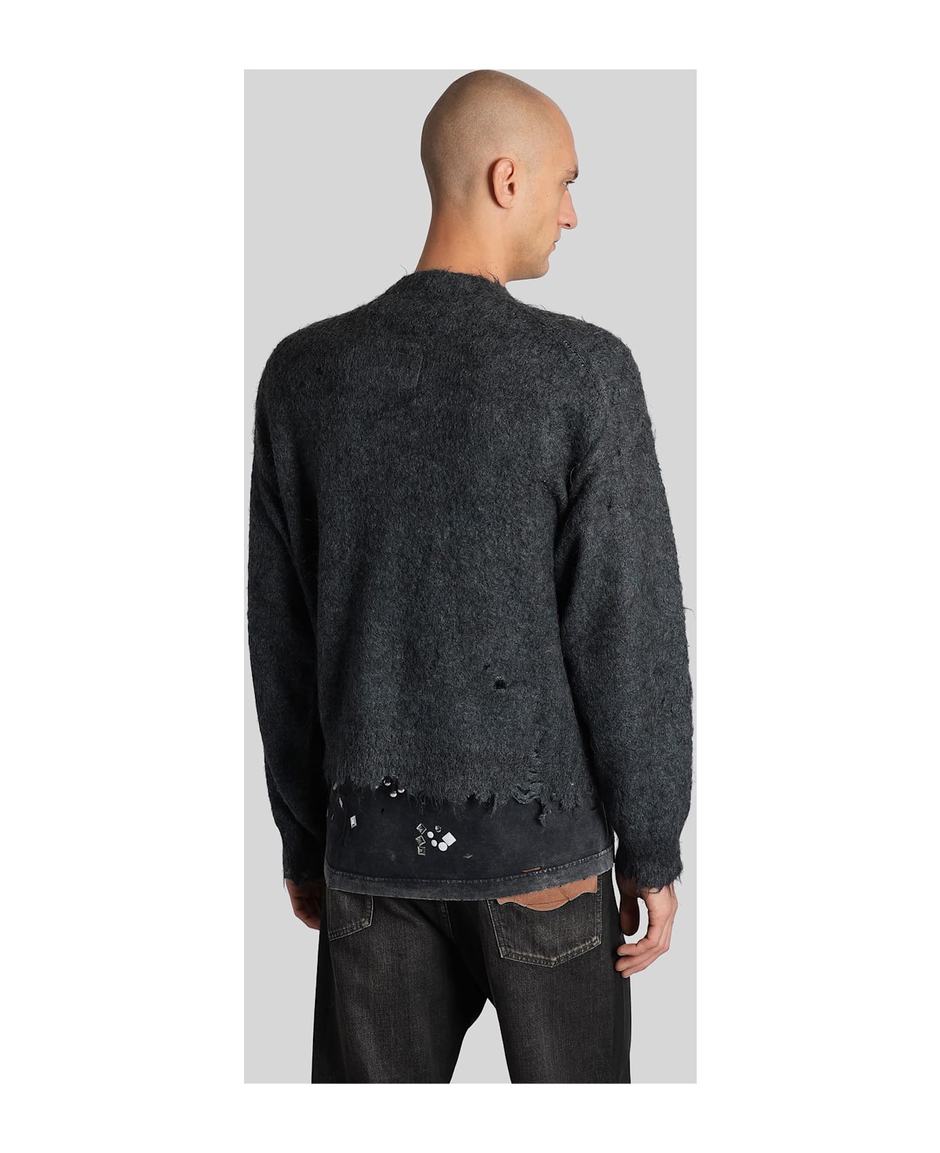 Mihara Yasuhiro Cardigan In Grey Cotton - grey