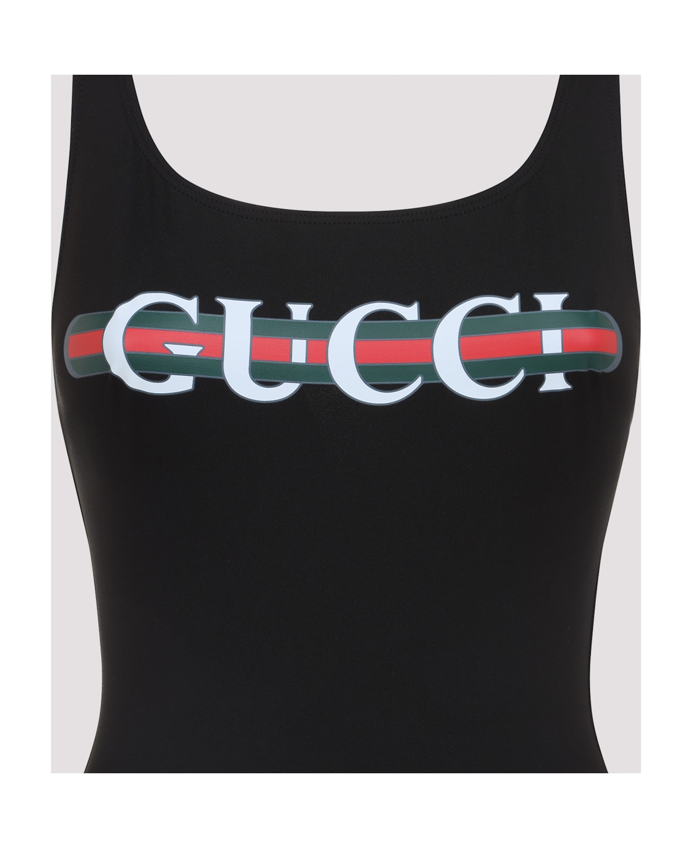 Gucci Logo One Piece Swimwear - Black Mc