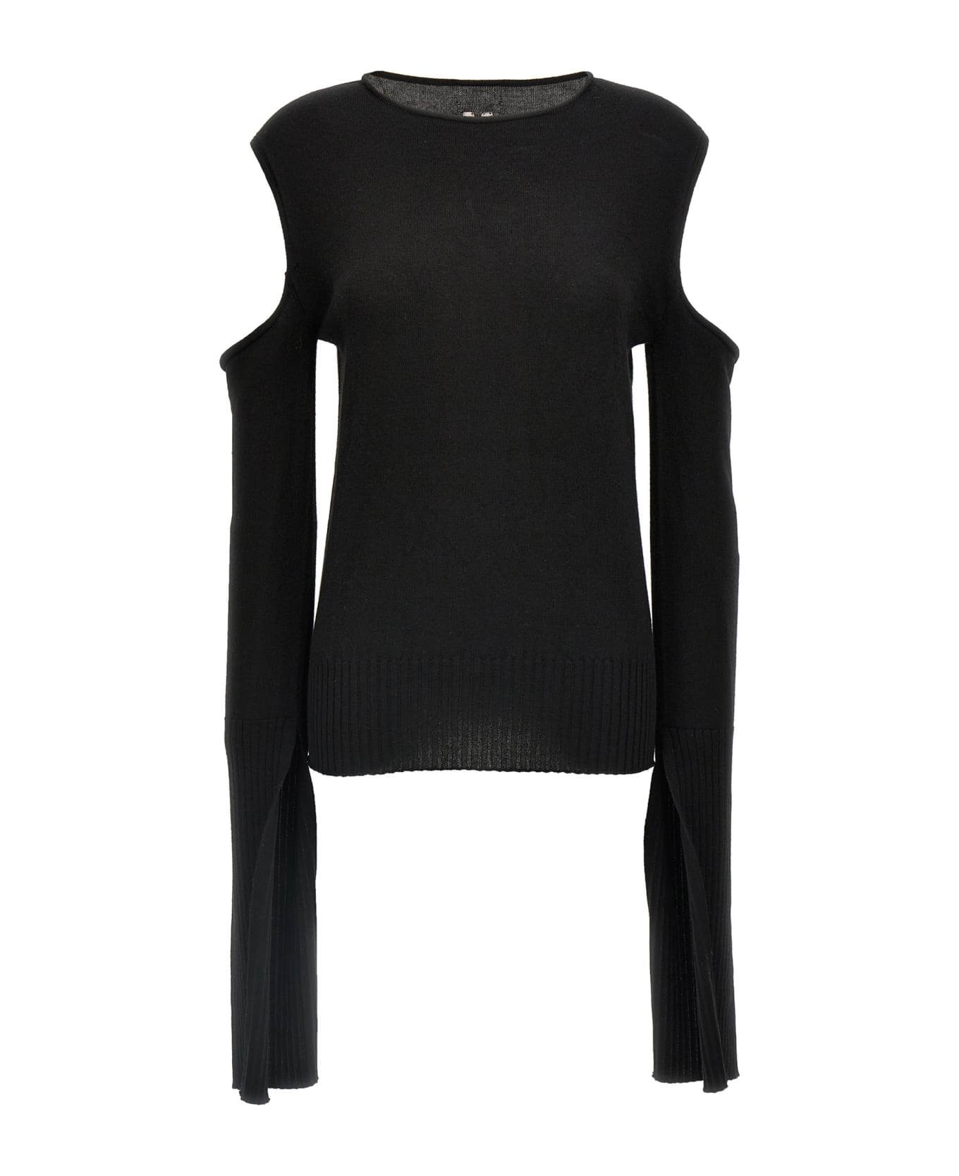 Rick Owens 'cape Sleeve Knit' Sweater - Black  