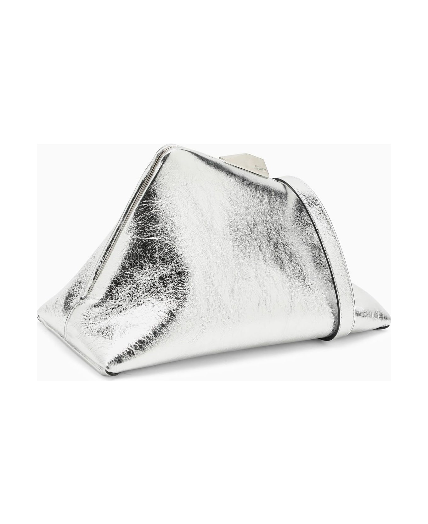 The Attico Day Off Silver Leather Clutch Bag - Silver トートバッグ