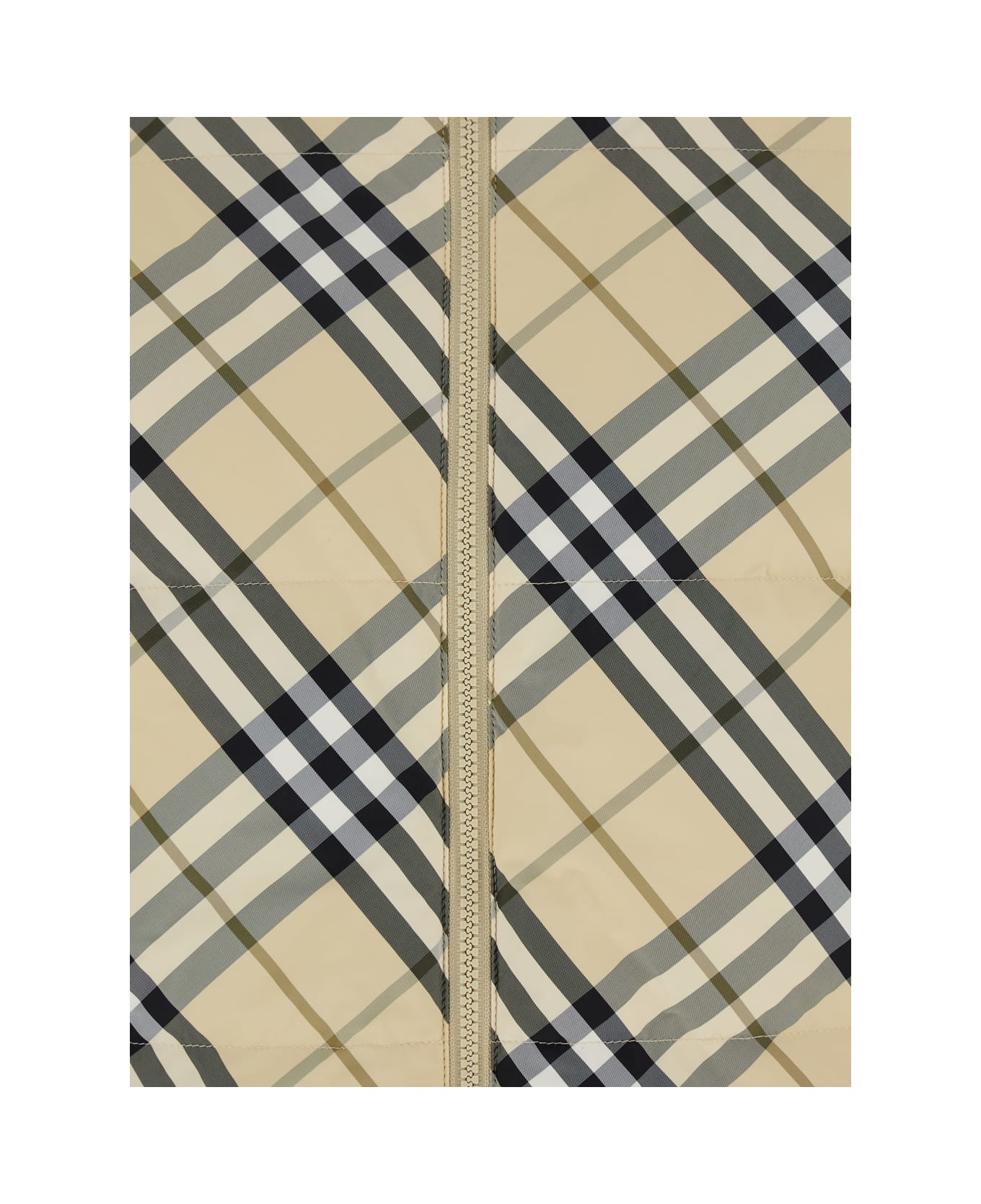 Burberry Check Reversible Puffer - Beige