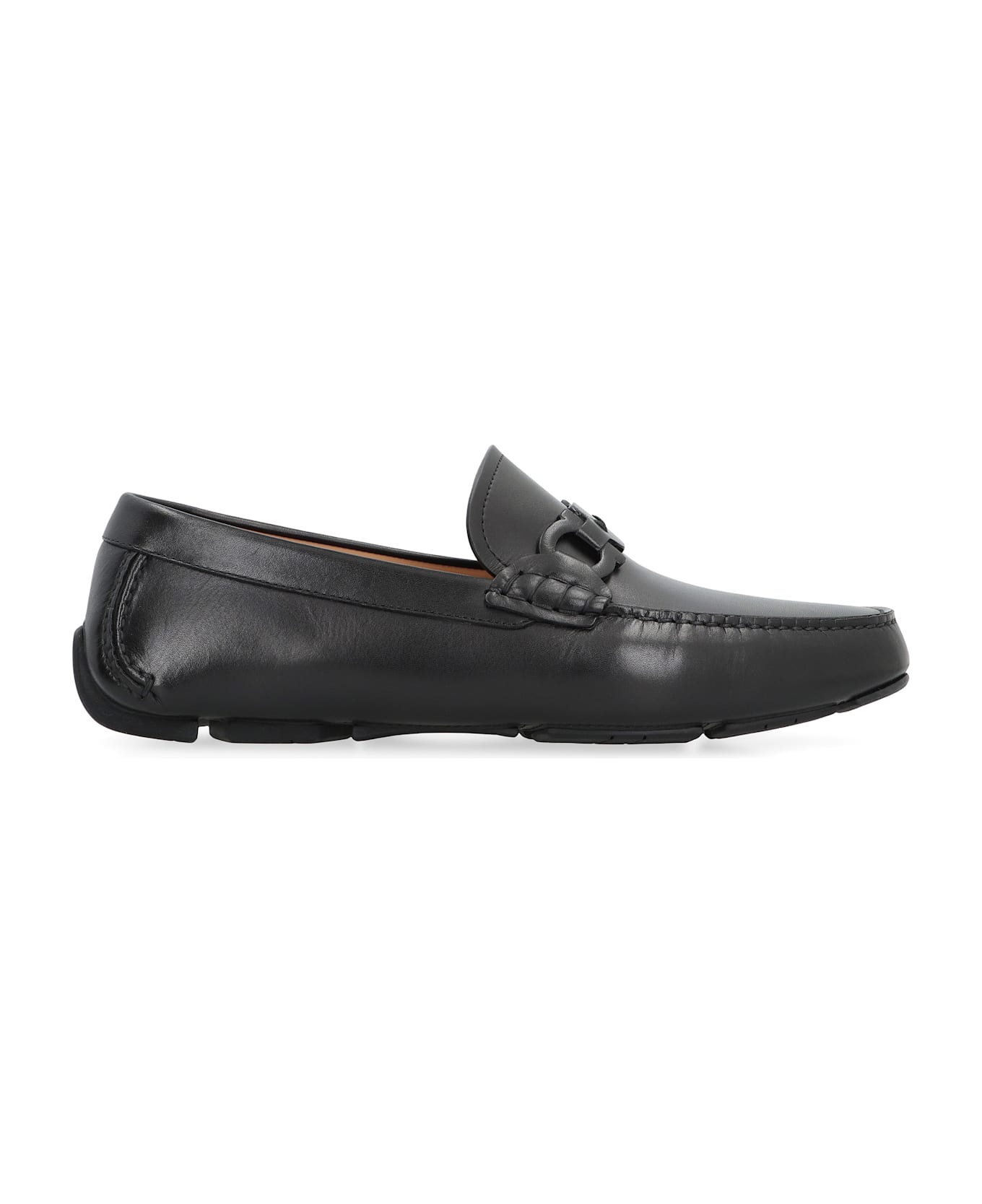 Ferragamo Byte Leather Loafers - black