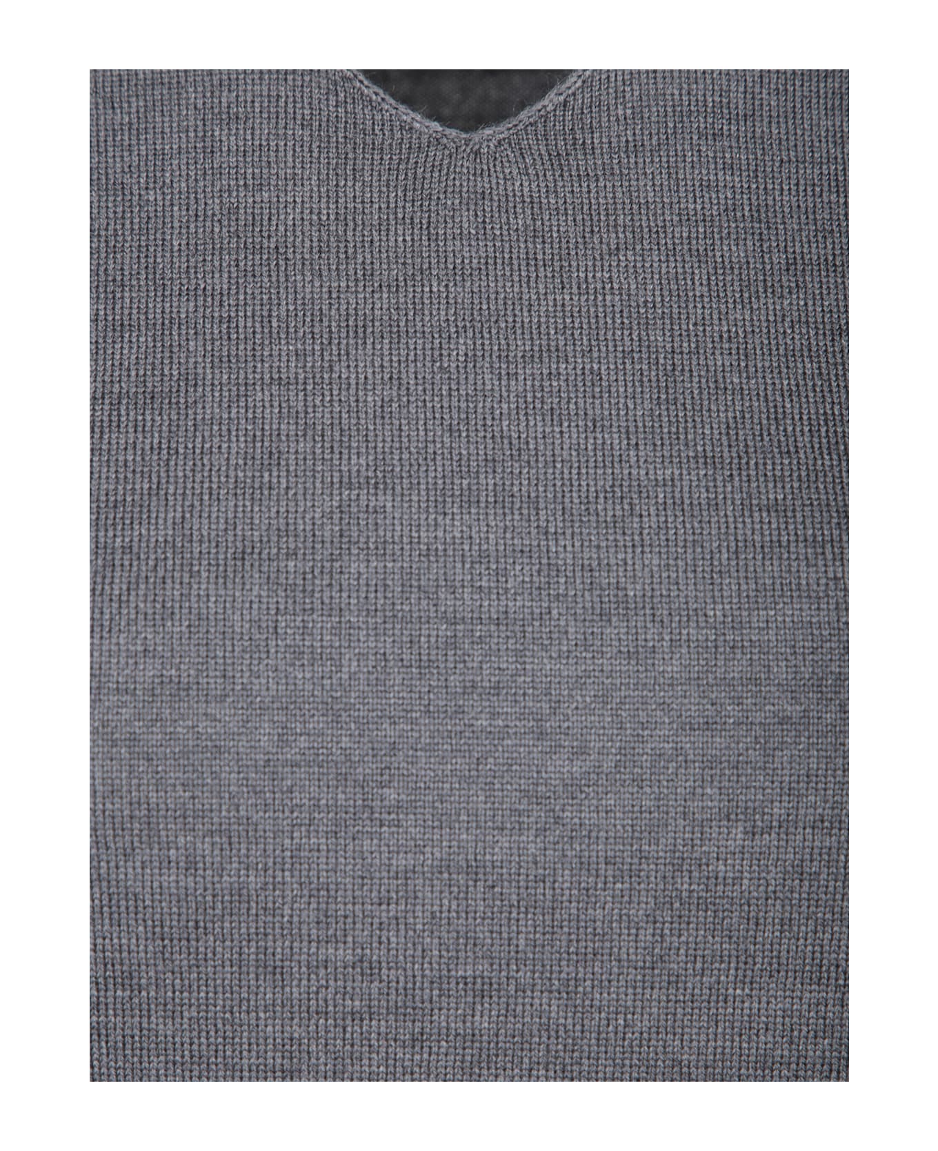 Prada Dark Grey Wool Sweater - GRIGIO