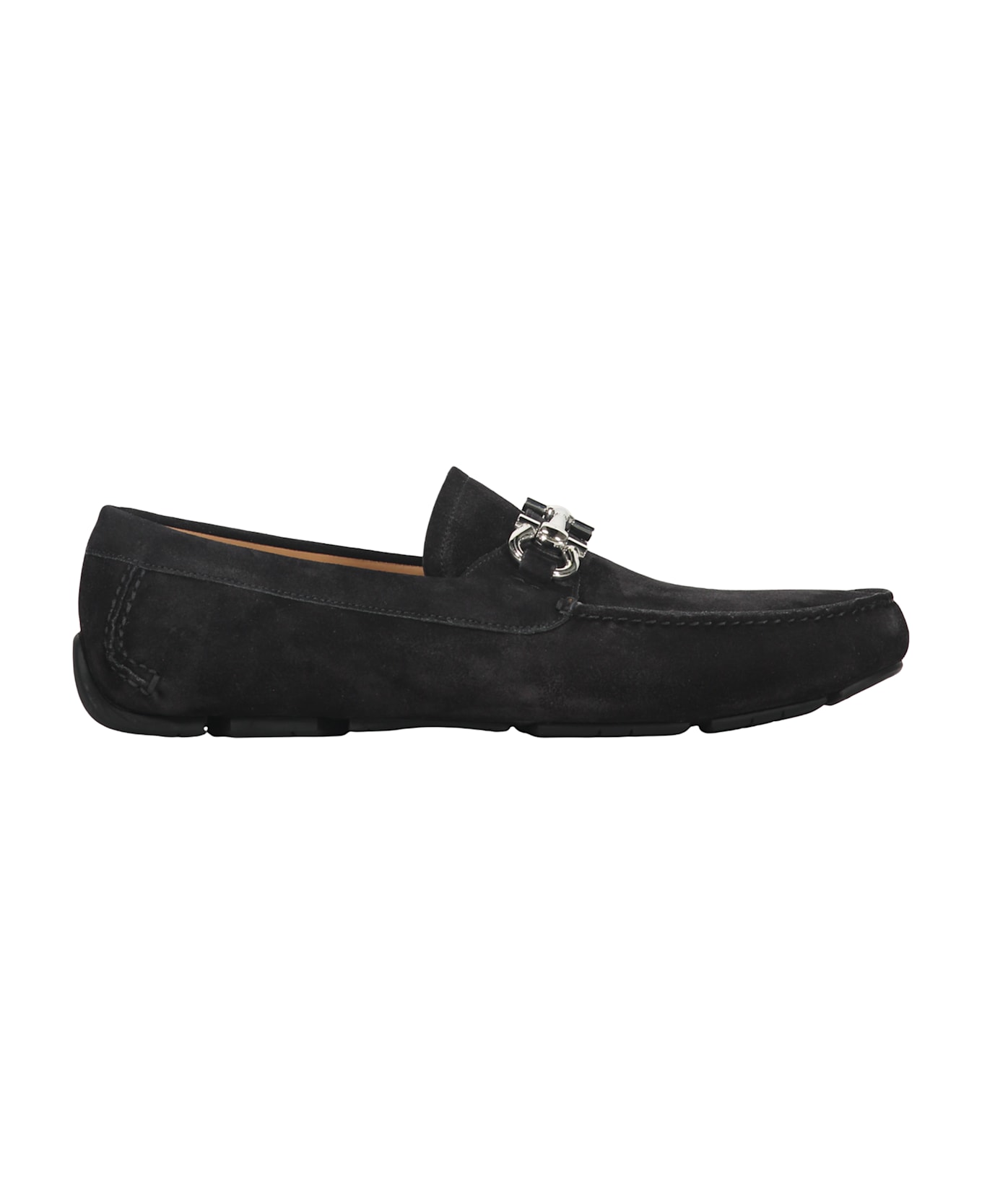 Ferragamo Leather Loafers - black